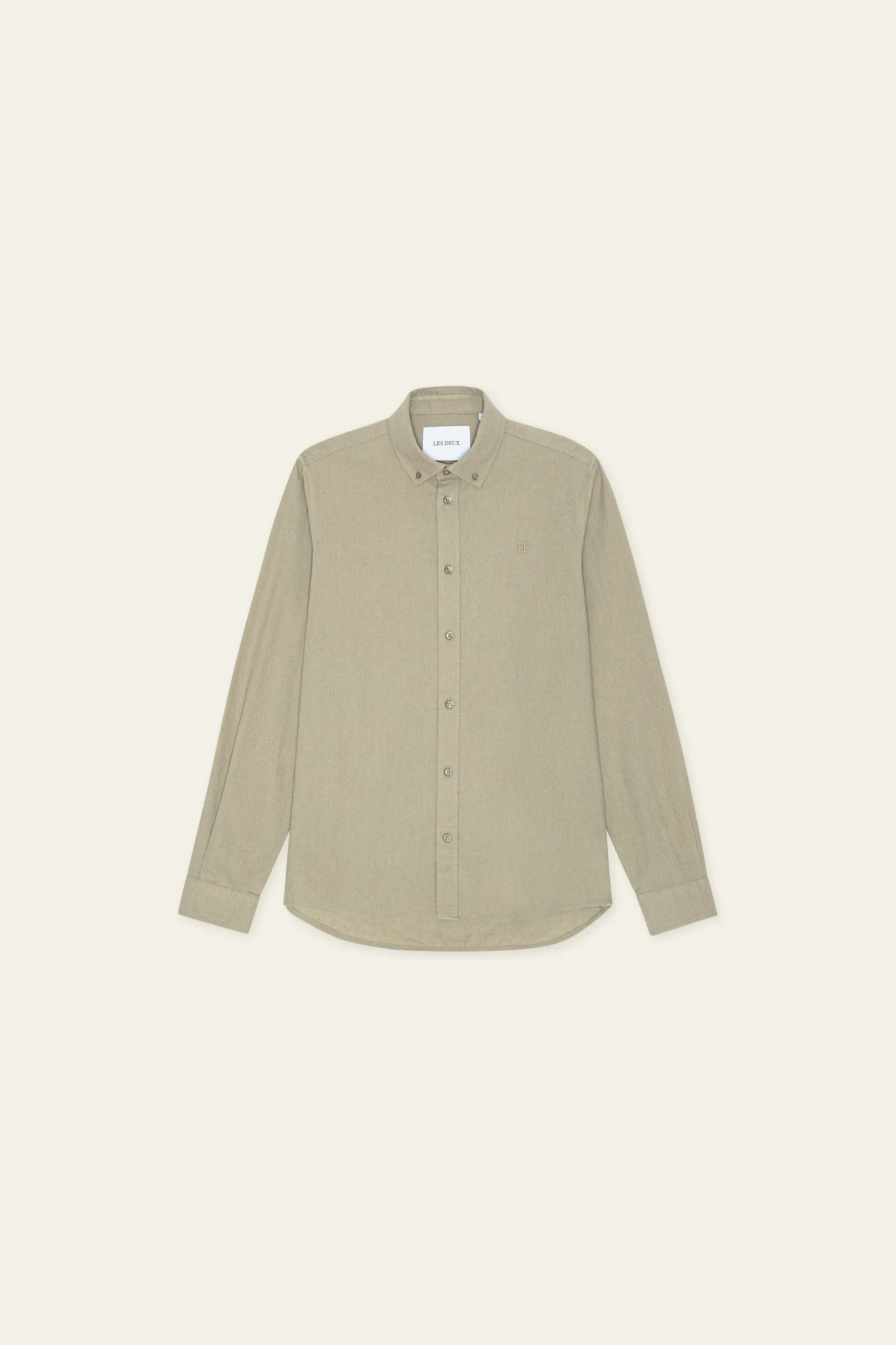 KONRAD COTTON LINEN SHIRT - LAUREL OAK SAND