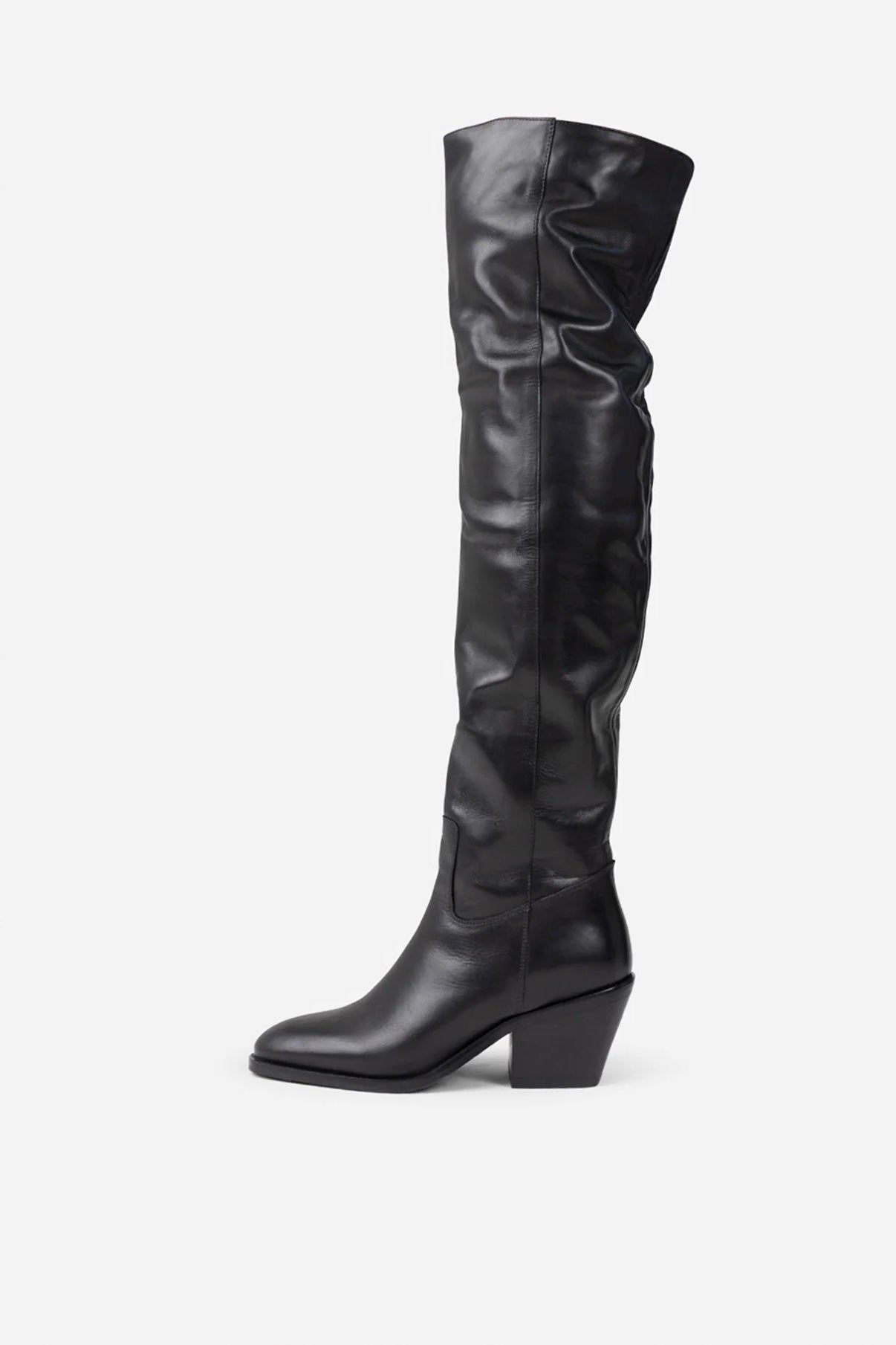 OU - LA-TITUDE HIGH KNEE BOOT - BLACK