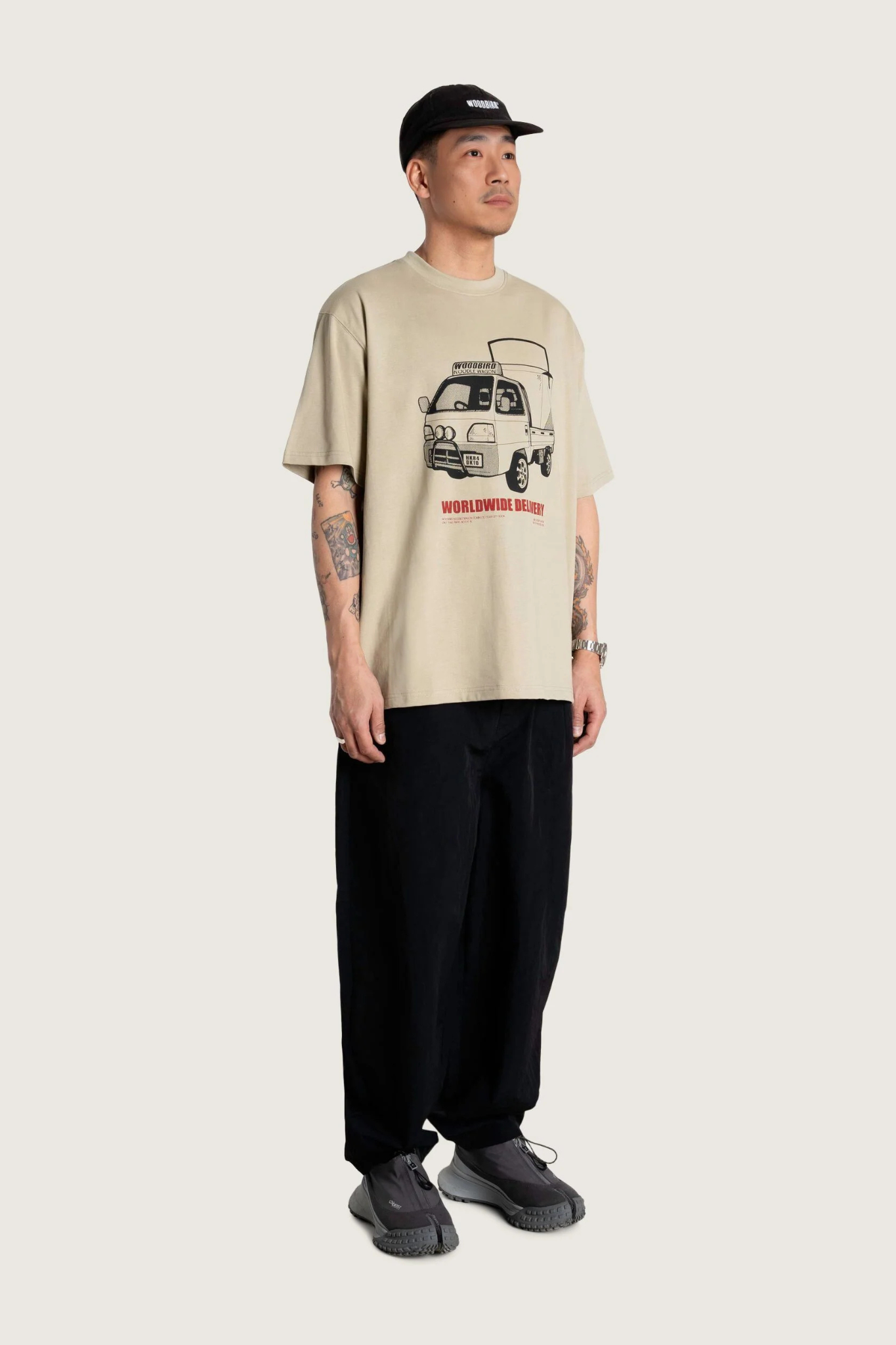 BAINE TRUCK T-SHIRT - STONE