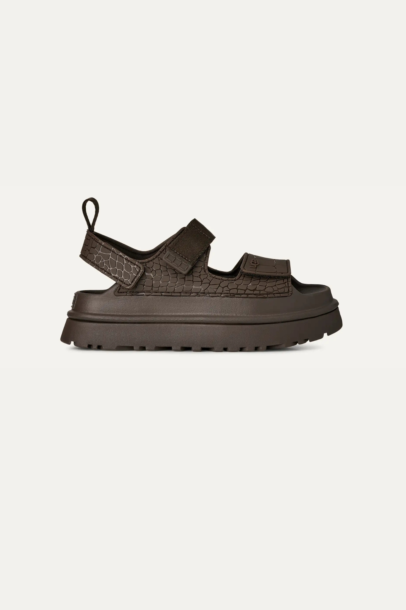 GOLDENGLOW EMBOSSED WOMEN SHOES - DENSE SMOKE