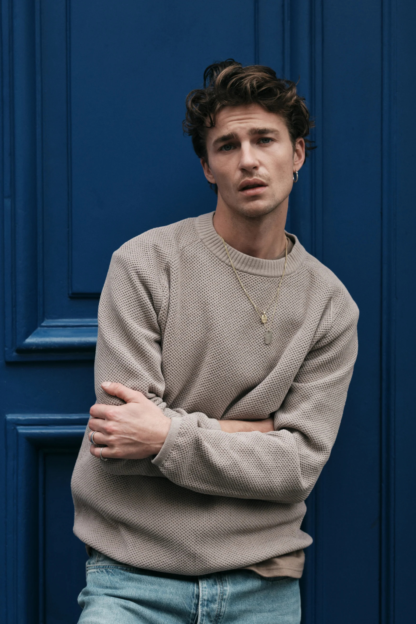 NEILL BIG CHENILLE CREWNECK - VINTAGE KHAKI