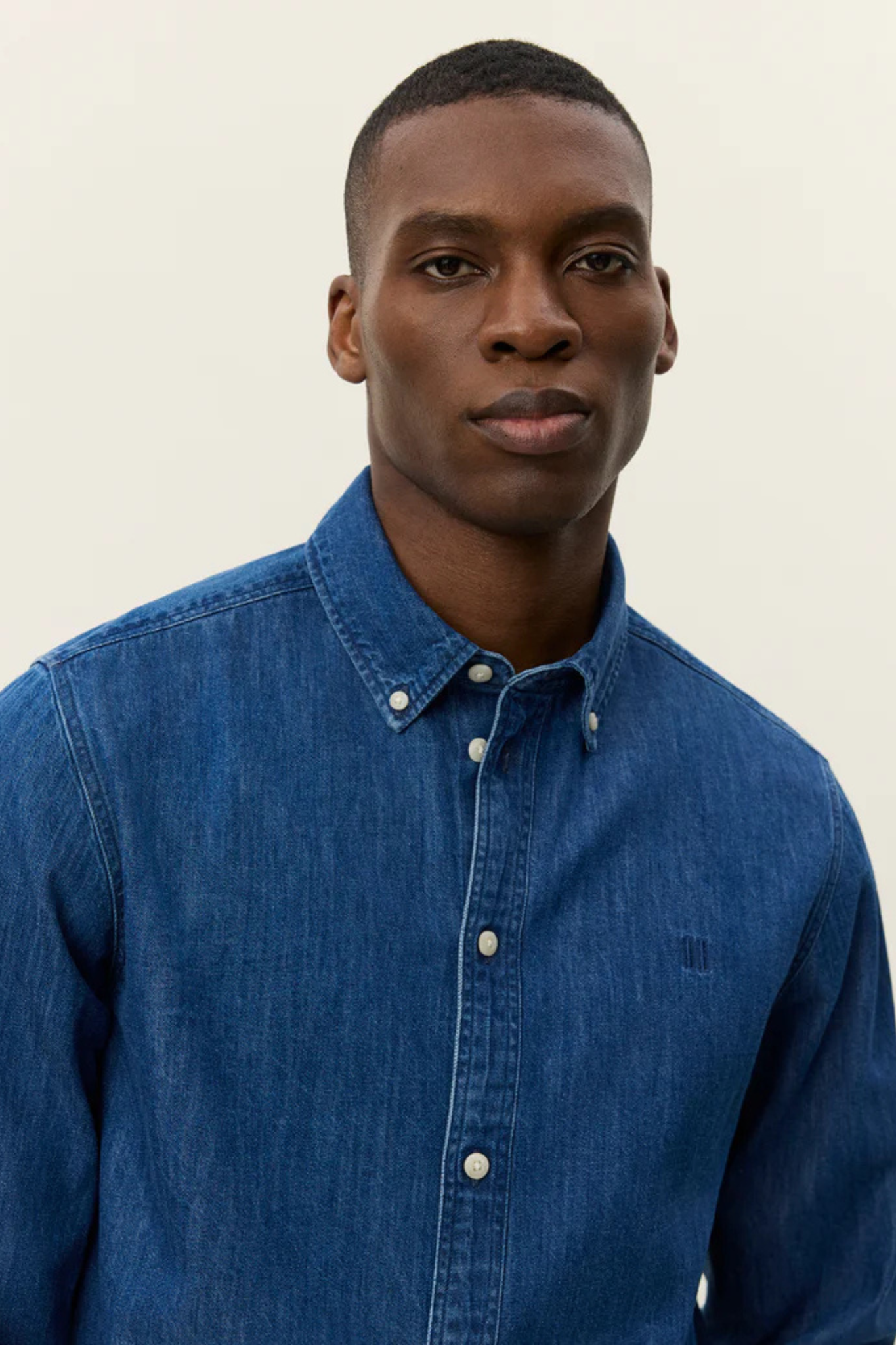 KONRAD DENIM SHIRT - MEDIUM INDIGO WASH