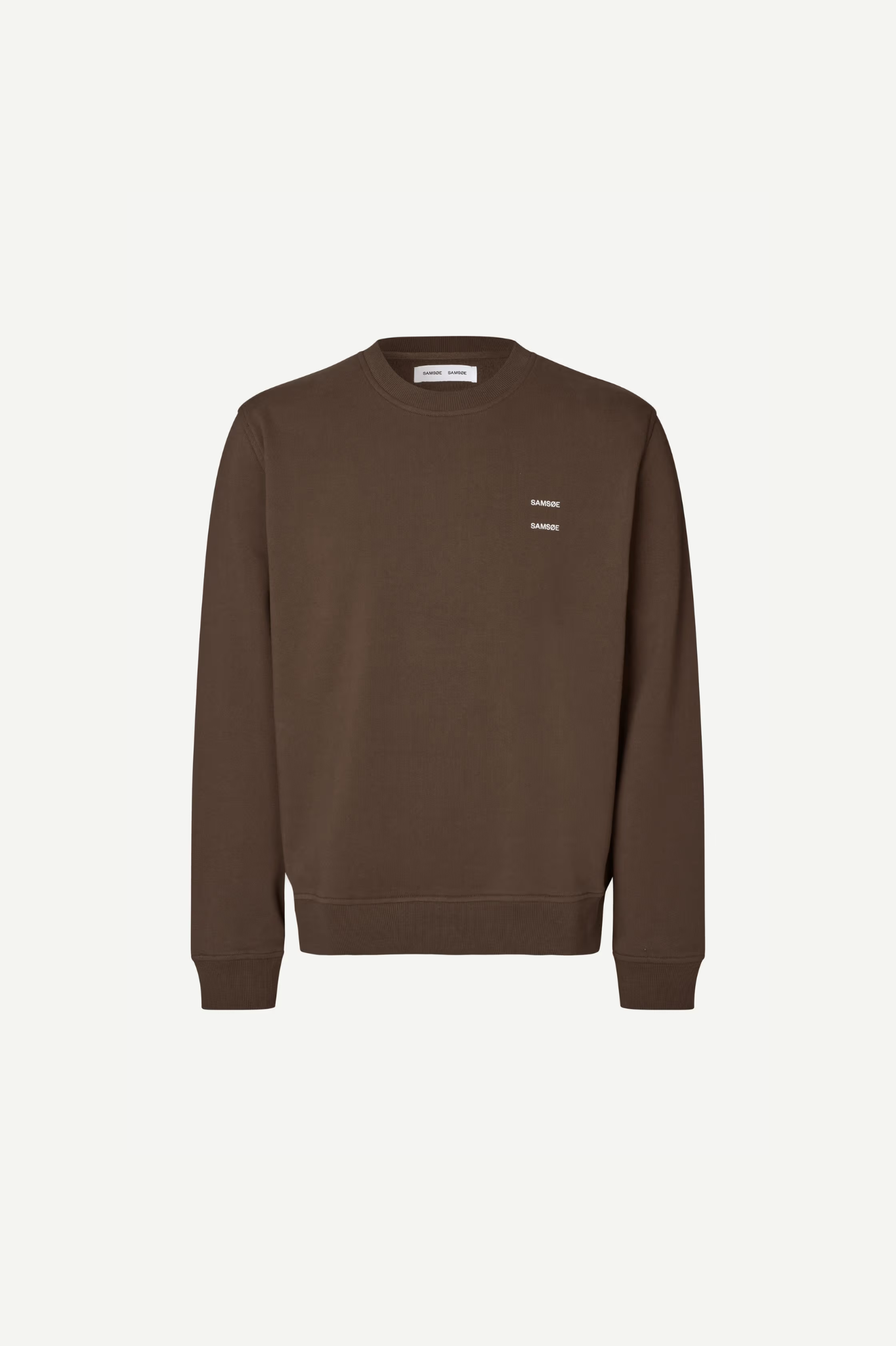 JOEL CREW NECK SWEATER - TURKISH COFFEE