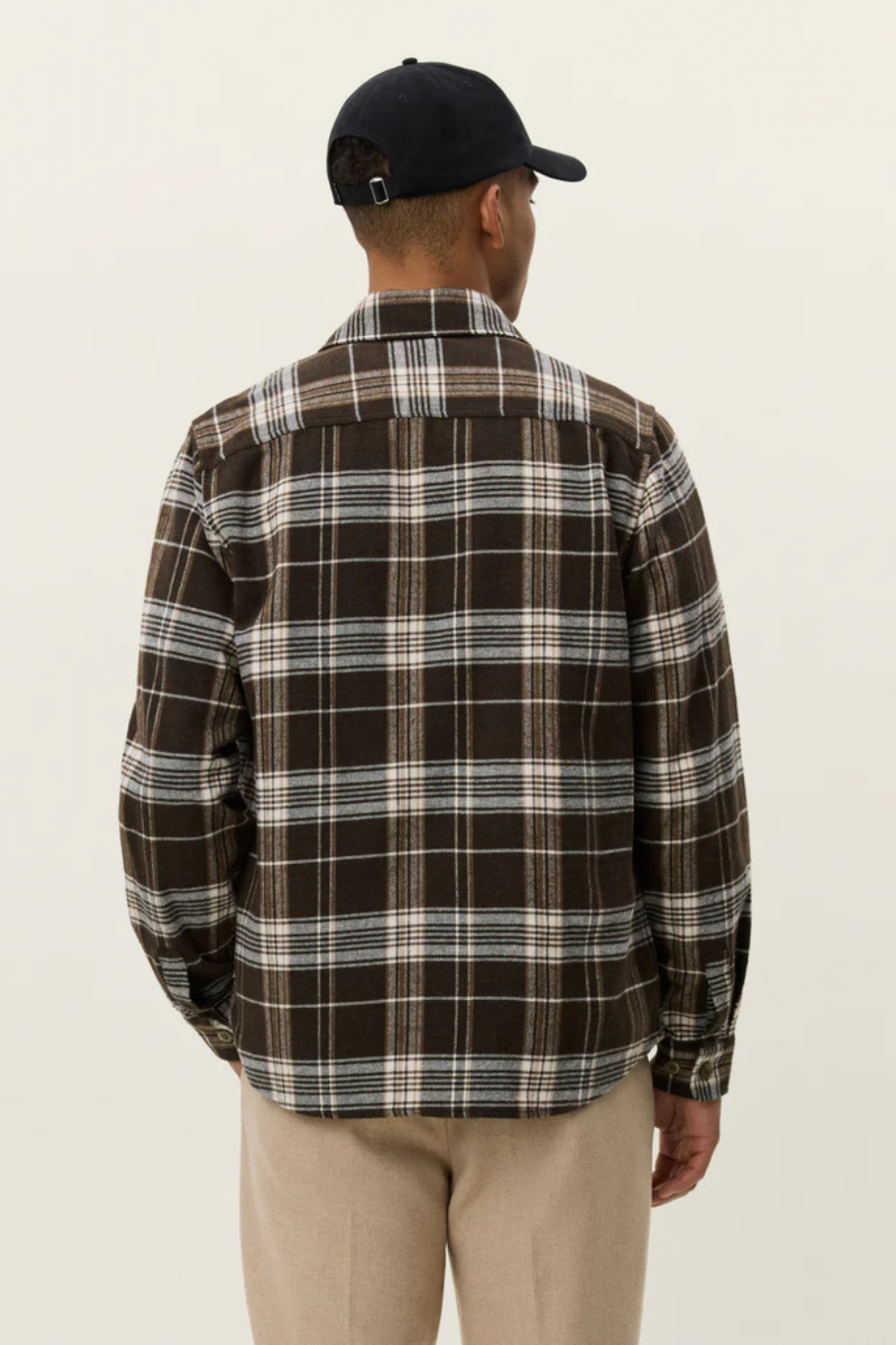 LENNON CHECK OVERSHIRT - DELICIOSO BROWN