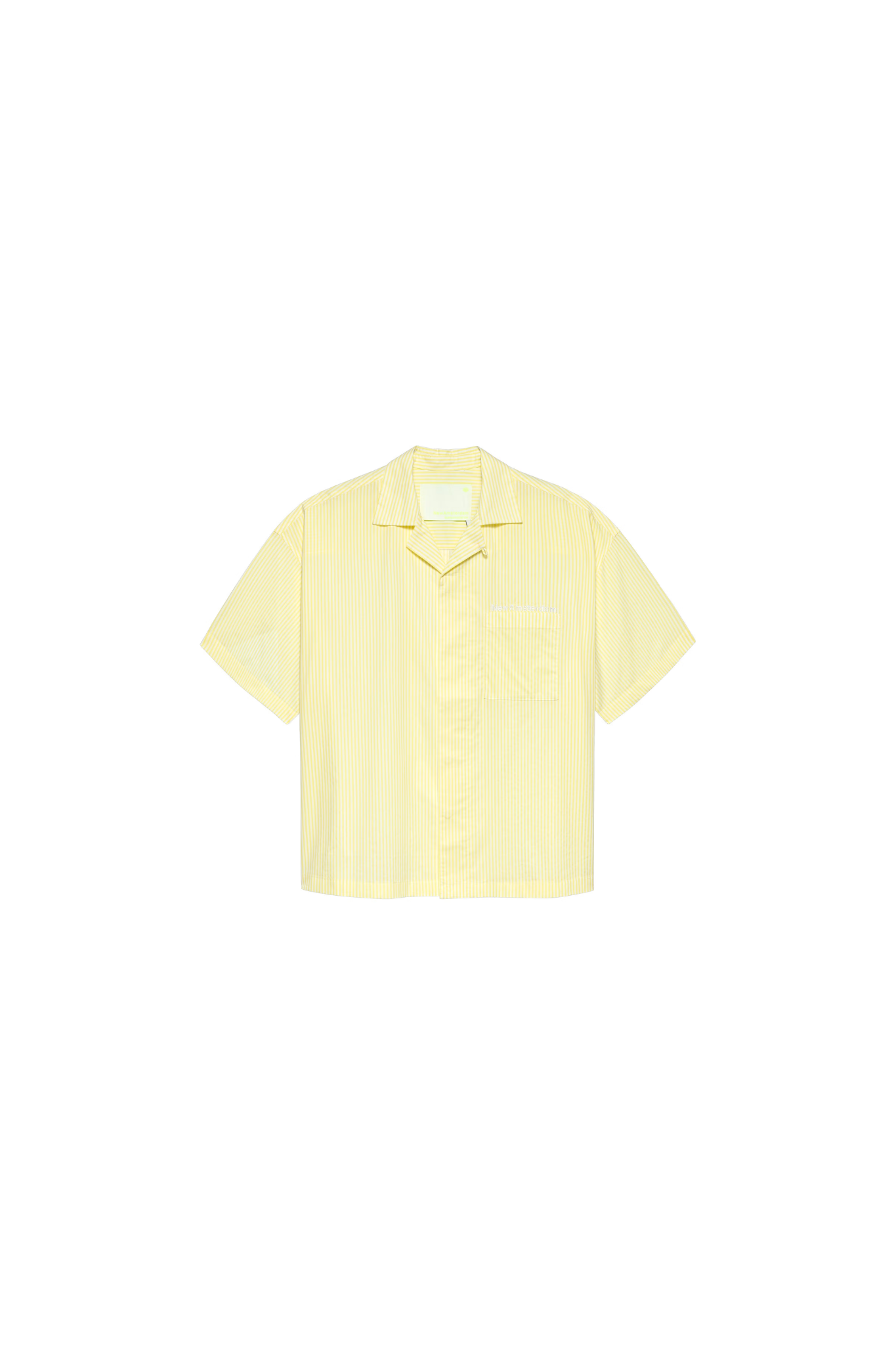 WIJK SHORT SLEEVES  SHIRT - STRIPE YELLOW