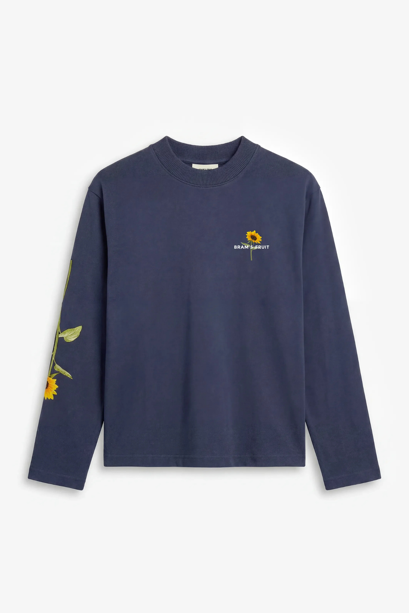 SUNFLOWER LONGSLEEVE T-SHIRT - MIDNIGHT BLUE