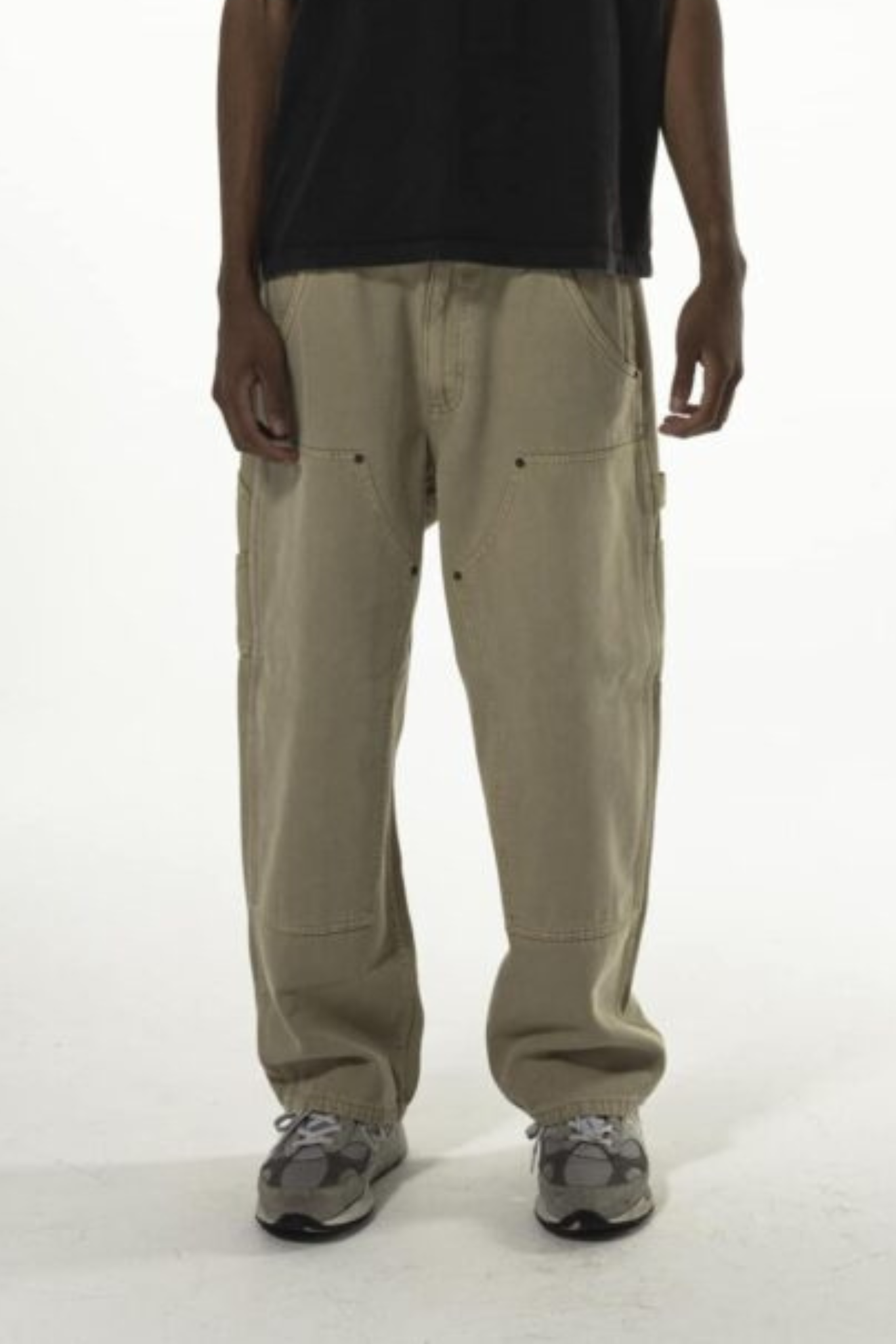 MUSTANG CAMEL PANTS - BROWN