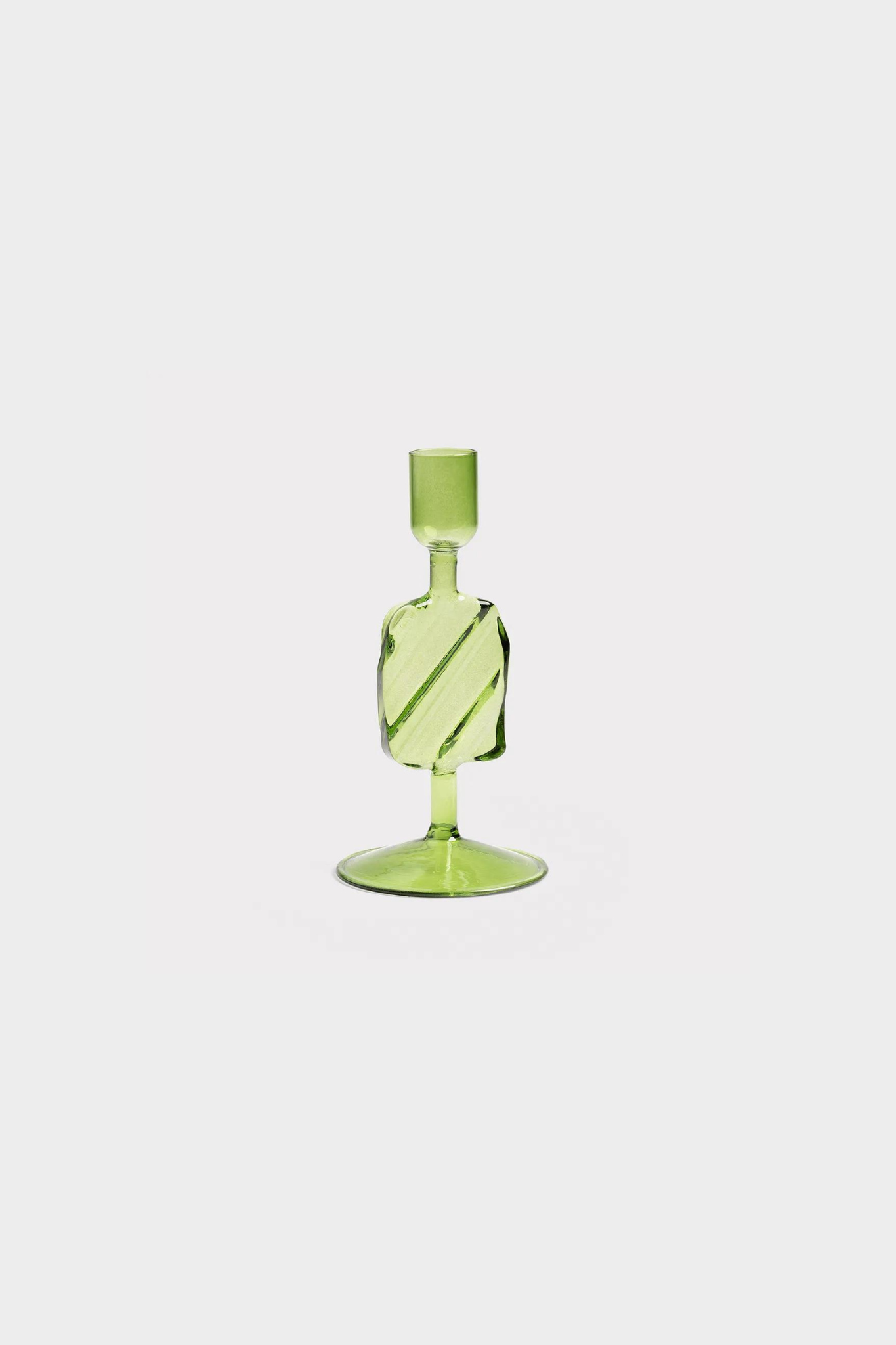 CANDLE HOLDER PUDDLE GREEN