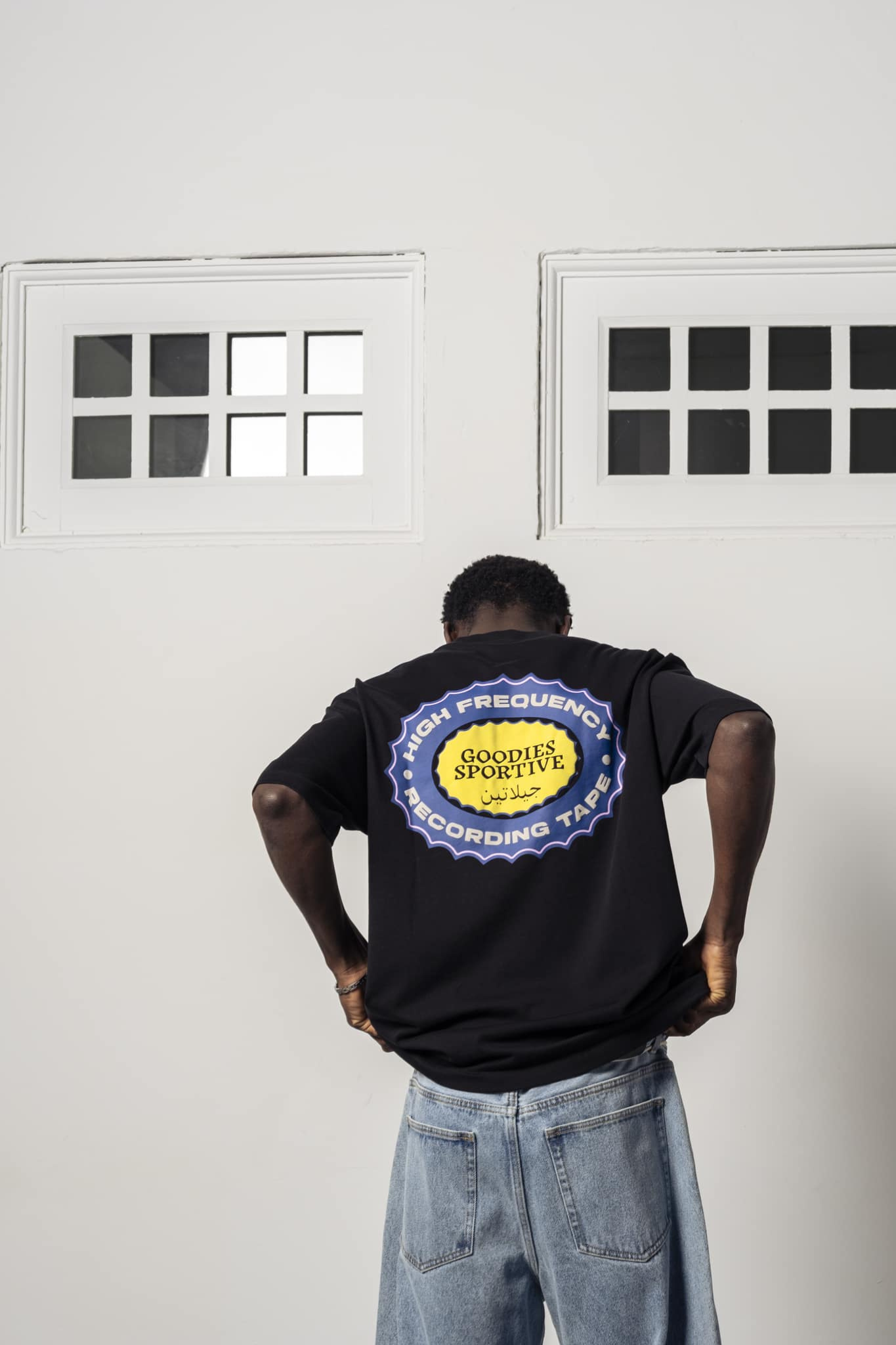 RECORDING TAPE T-SHIRT - BLACK