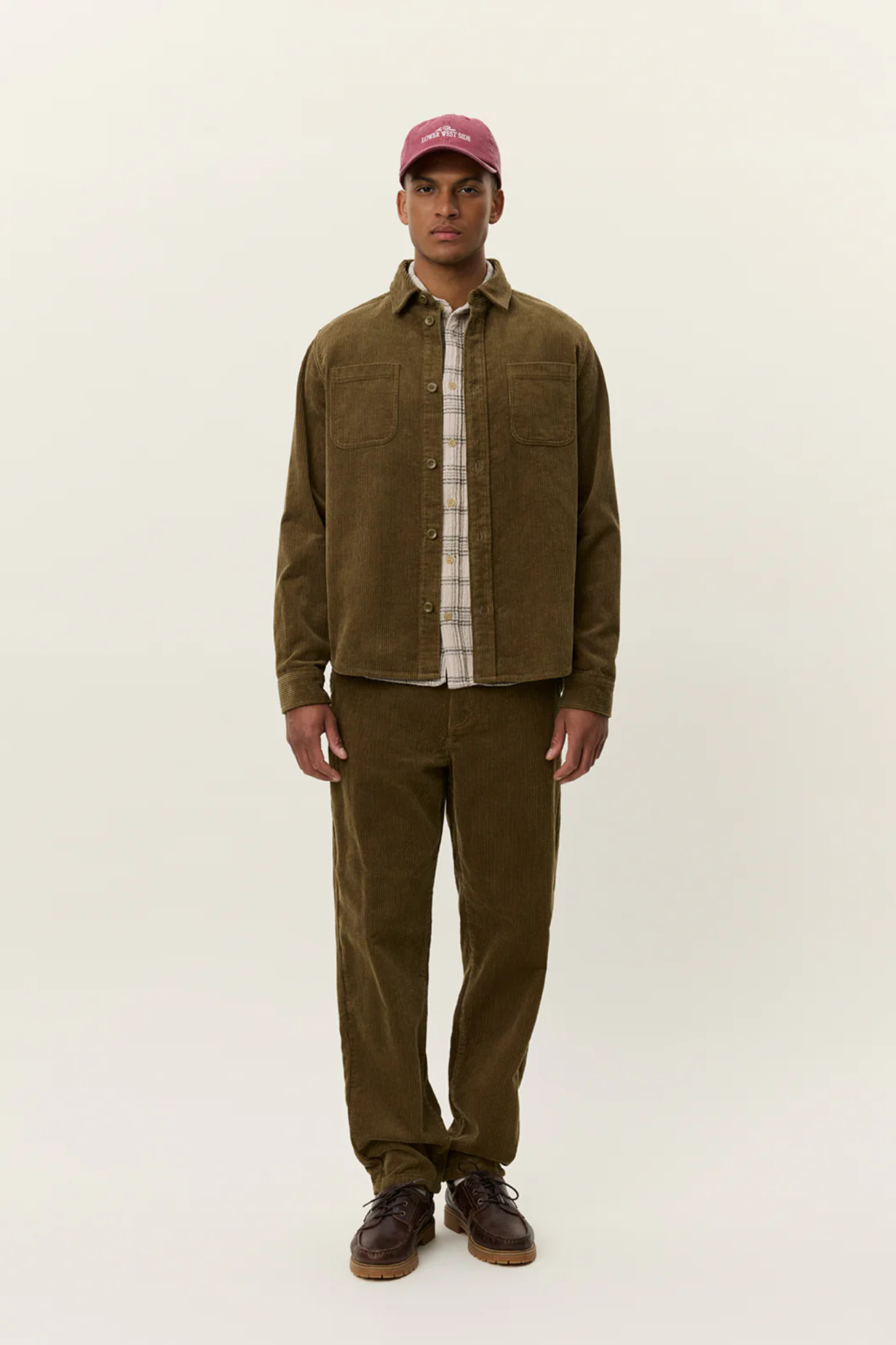 KODY CORDUROY OVERSHIRT - MILITARY OLIVE GREEN