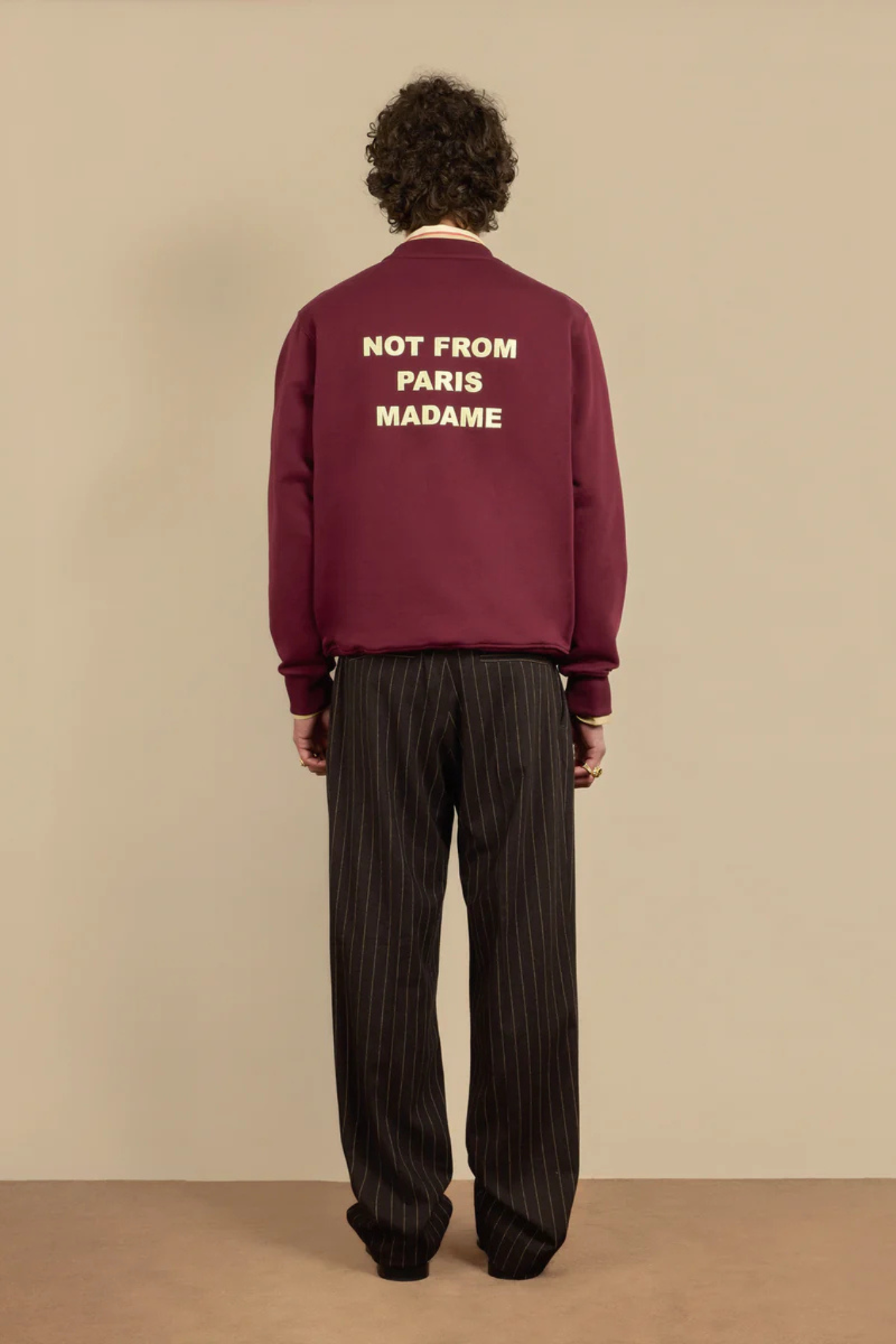 LE SWEATSHIRT SLOGAN - WINE