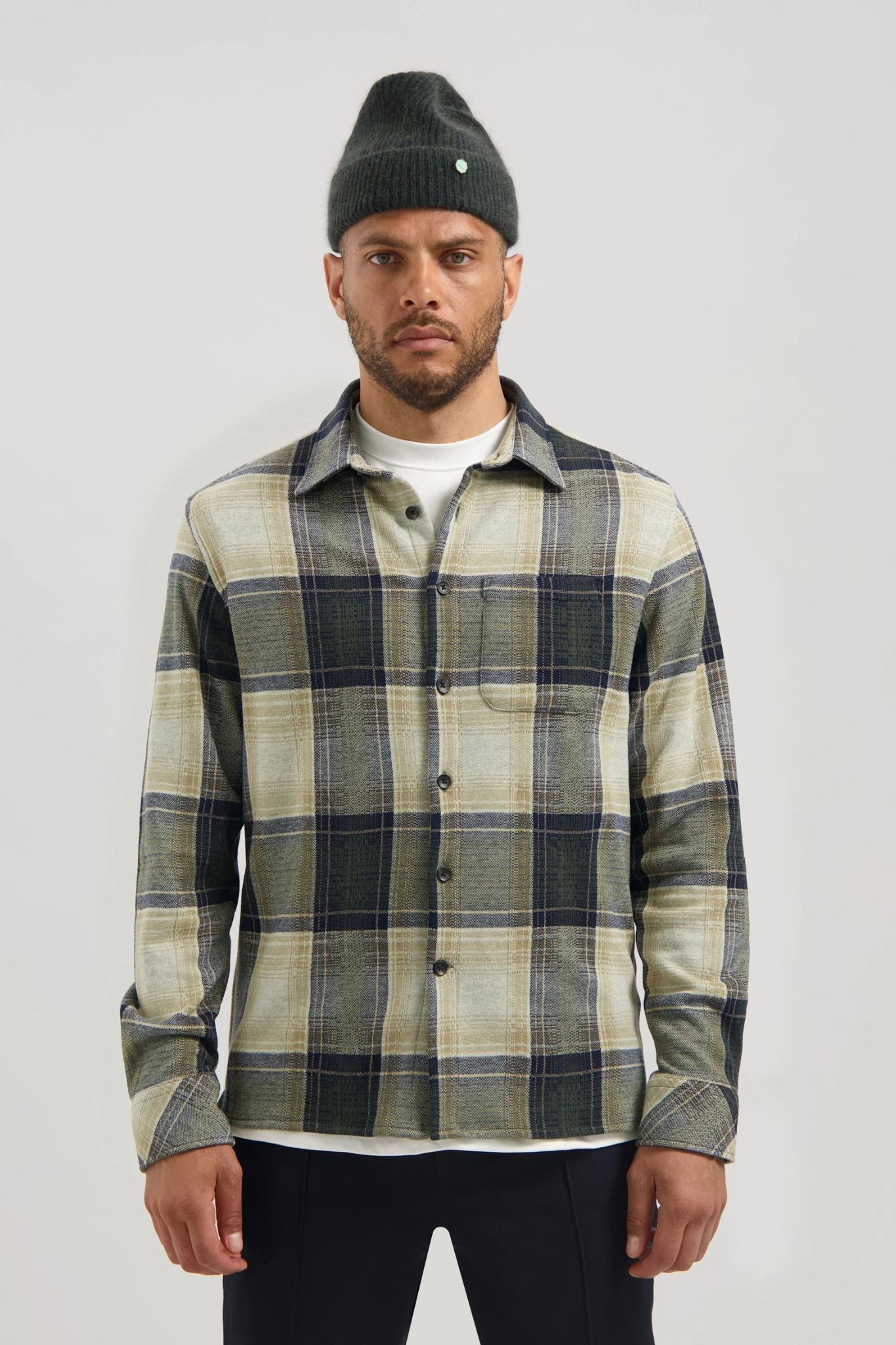 GUS FLANNEL SHIRT - DARK ARMY