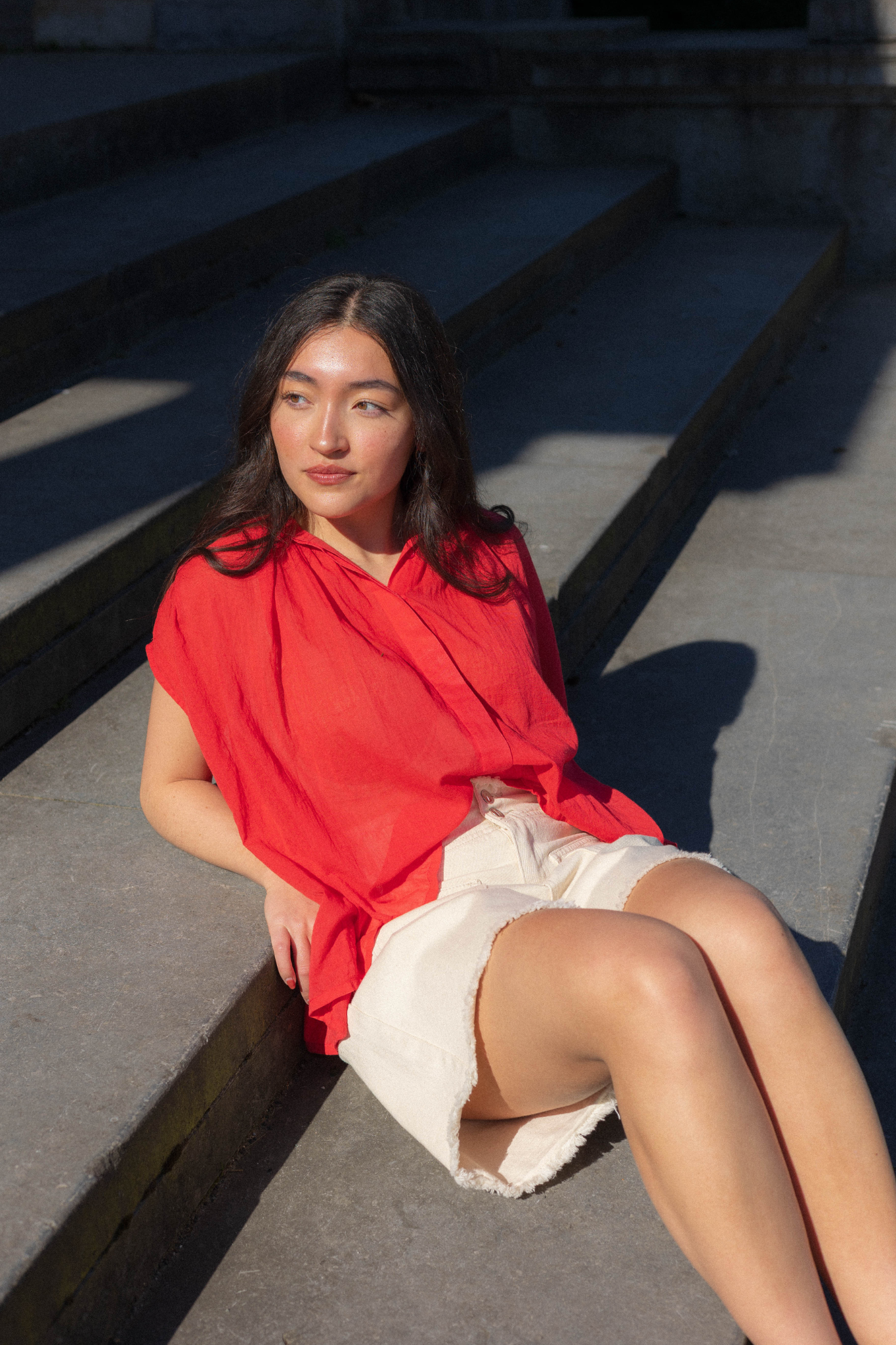 PRICILLE SHIRT - RED