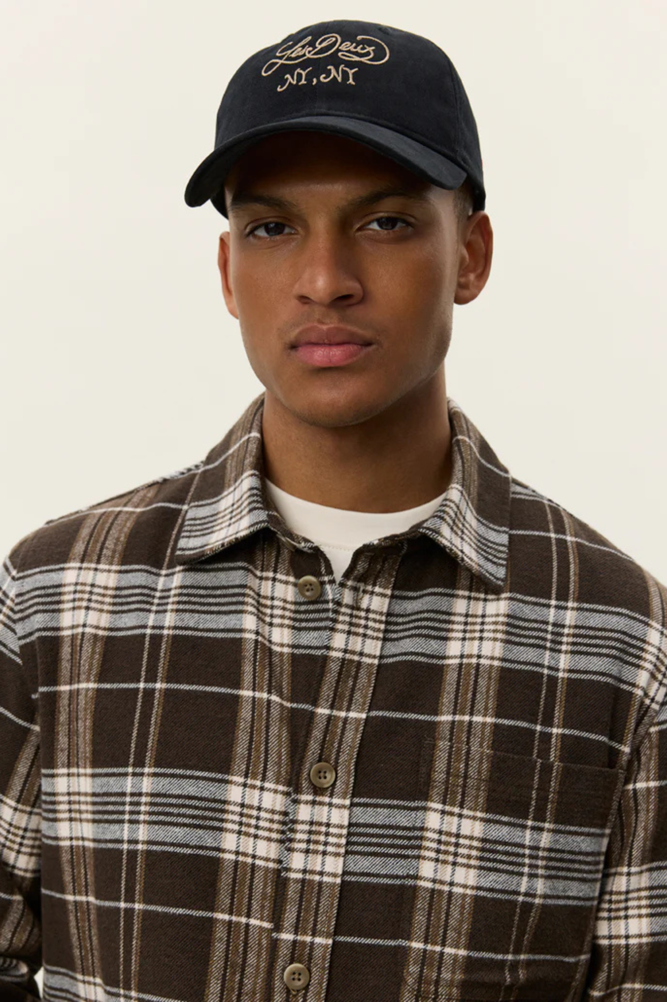 LENNON CHECK OVERSHIRT - DELICIOSO BROWN