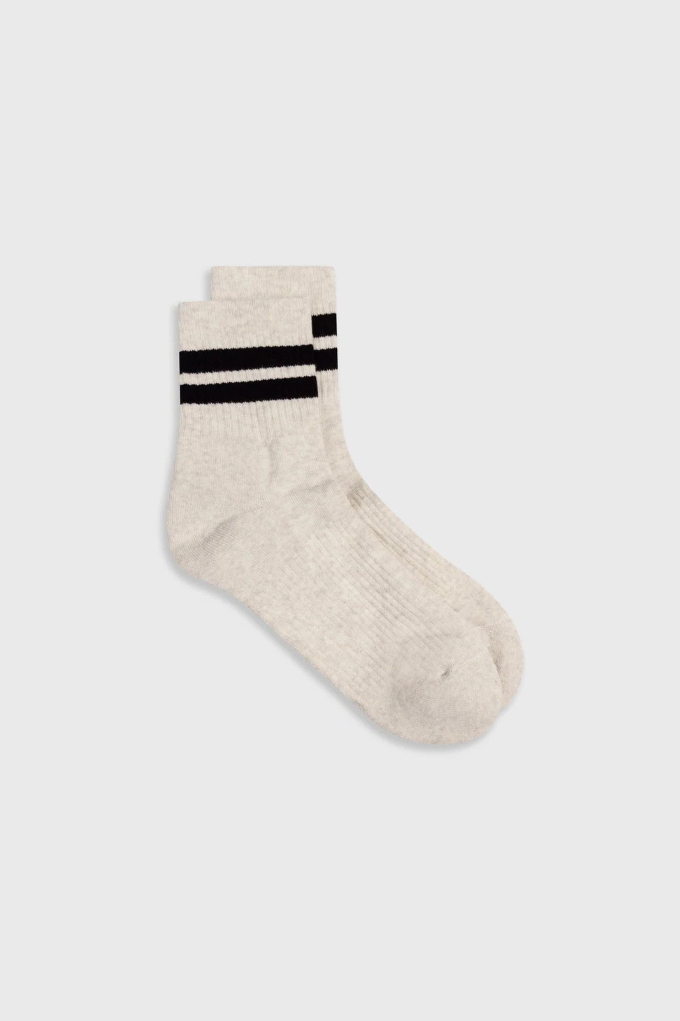 SOCKS 2 STRIPES - SOFT WHITE MELEE