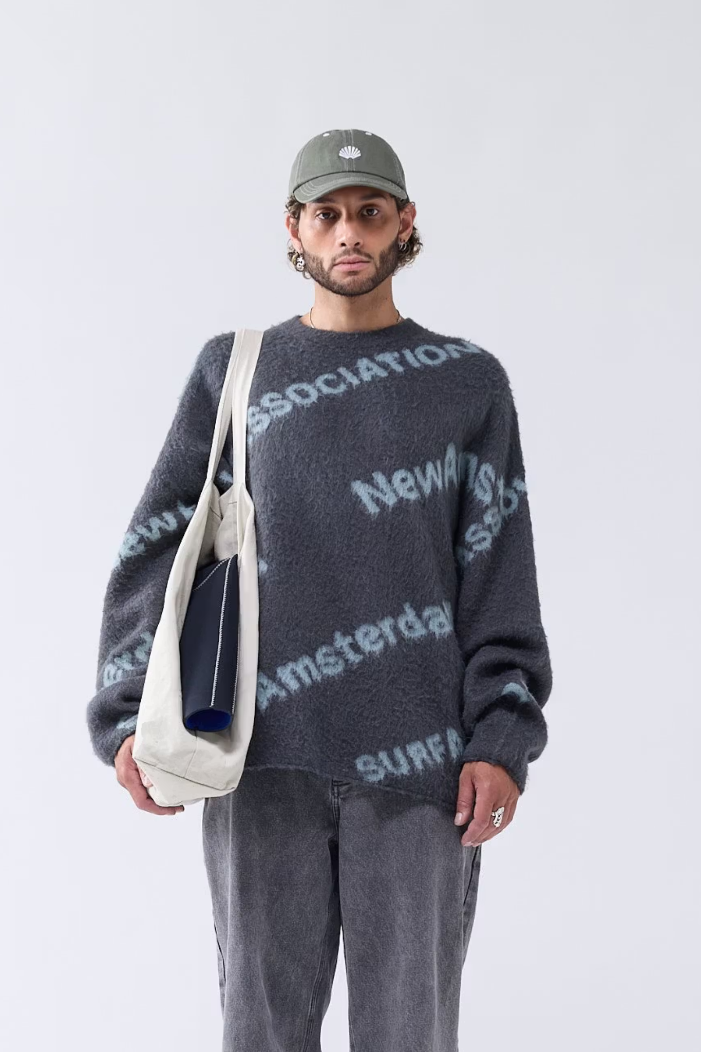 JACQUARD KNIT - GREEN/TEAL