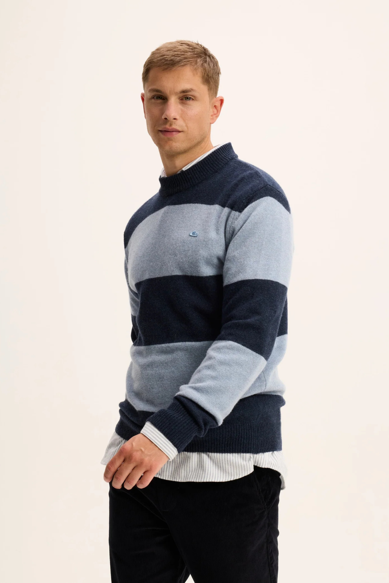 KYLO BOLD STRIPED KNIT - BLUE