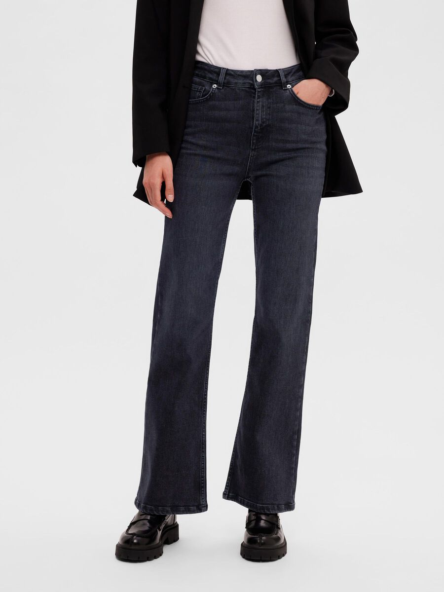 SLFTONE  FADED BLACK BOOTCUT JEANS