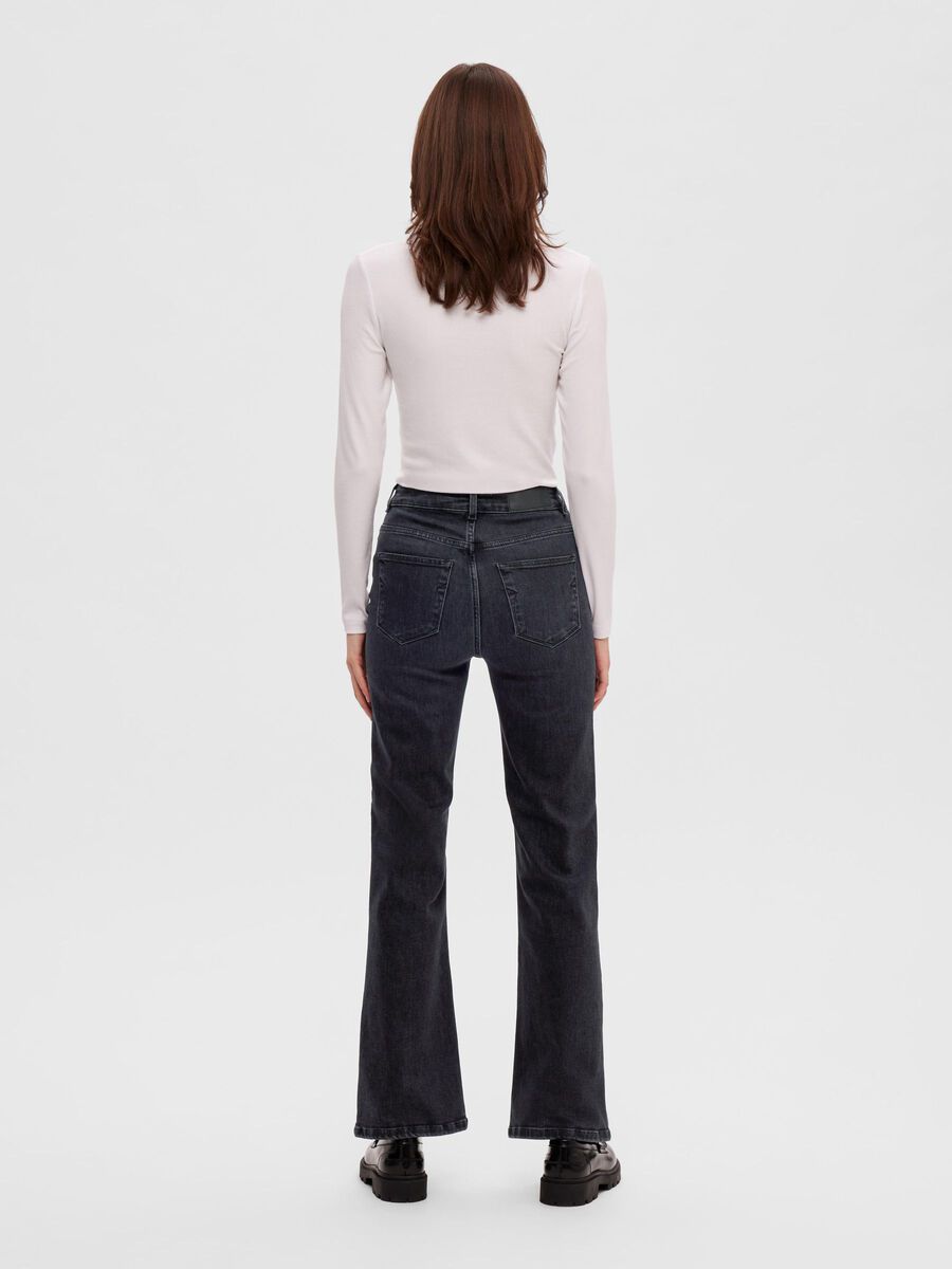 SLFTONE  FADED BLACK BOOTCUT JEANS