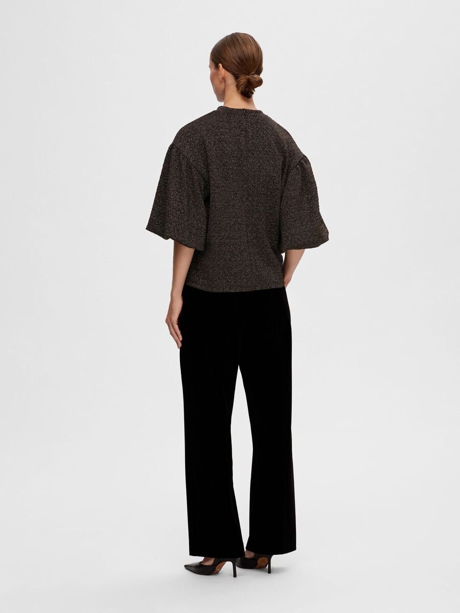 SLFAGNETHE 2/4 O-NECK JAQ TOP