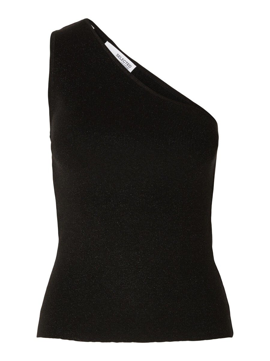 SLFLURA LUREX SHOULDER KNIT TOP
