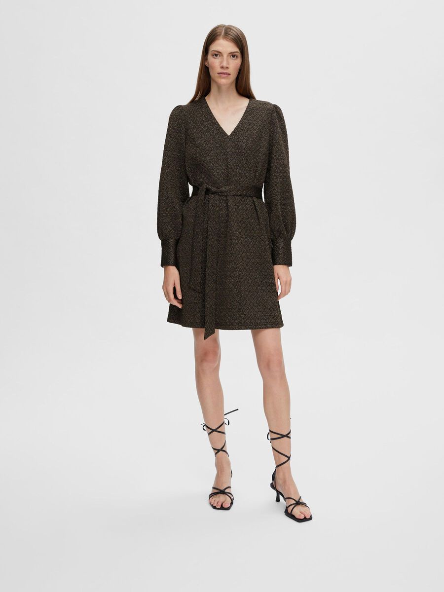 SLFAGNETHE GLITTER SHORT JAQ DRESS