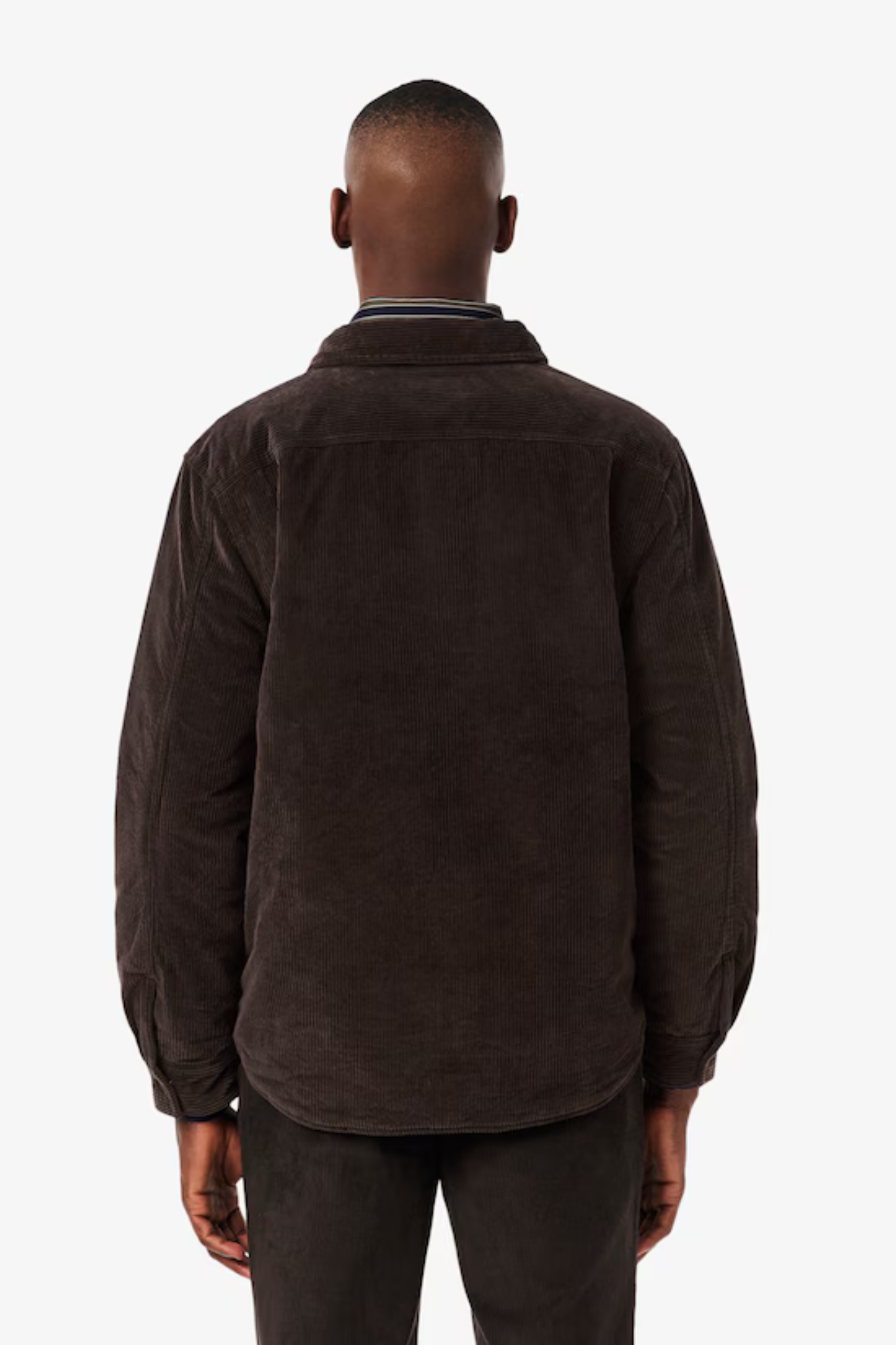 OVERSIZED CORDUROY SHIRT - BROWN