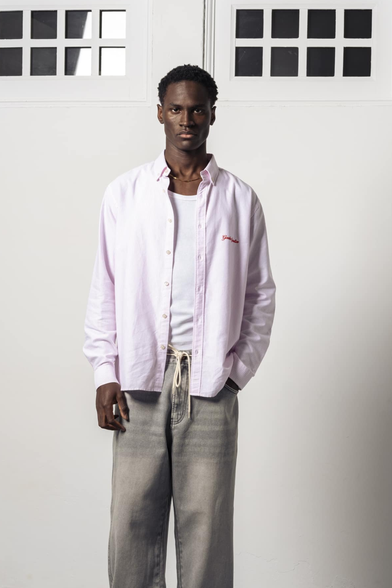 QUARTZ OXFORD SHIRT - PINK