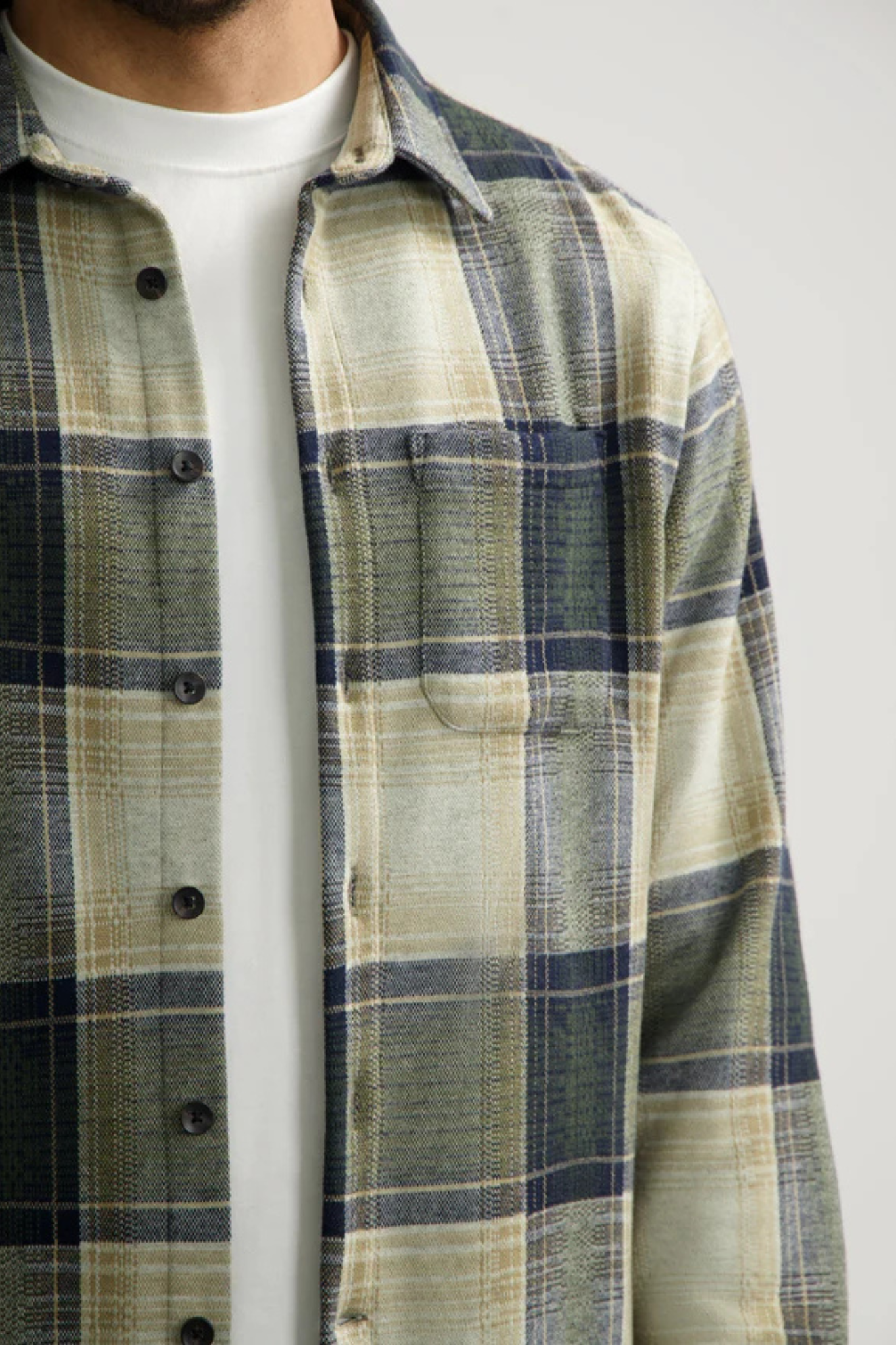 GUS FLANNEL SHIRT - DARK ARMY