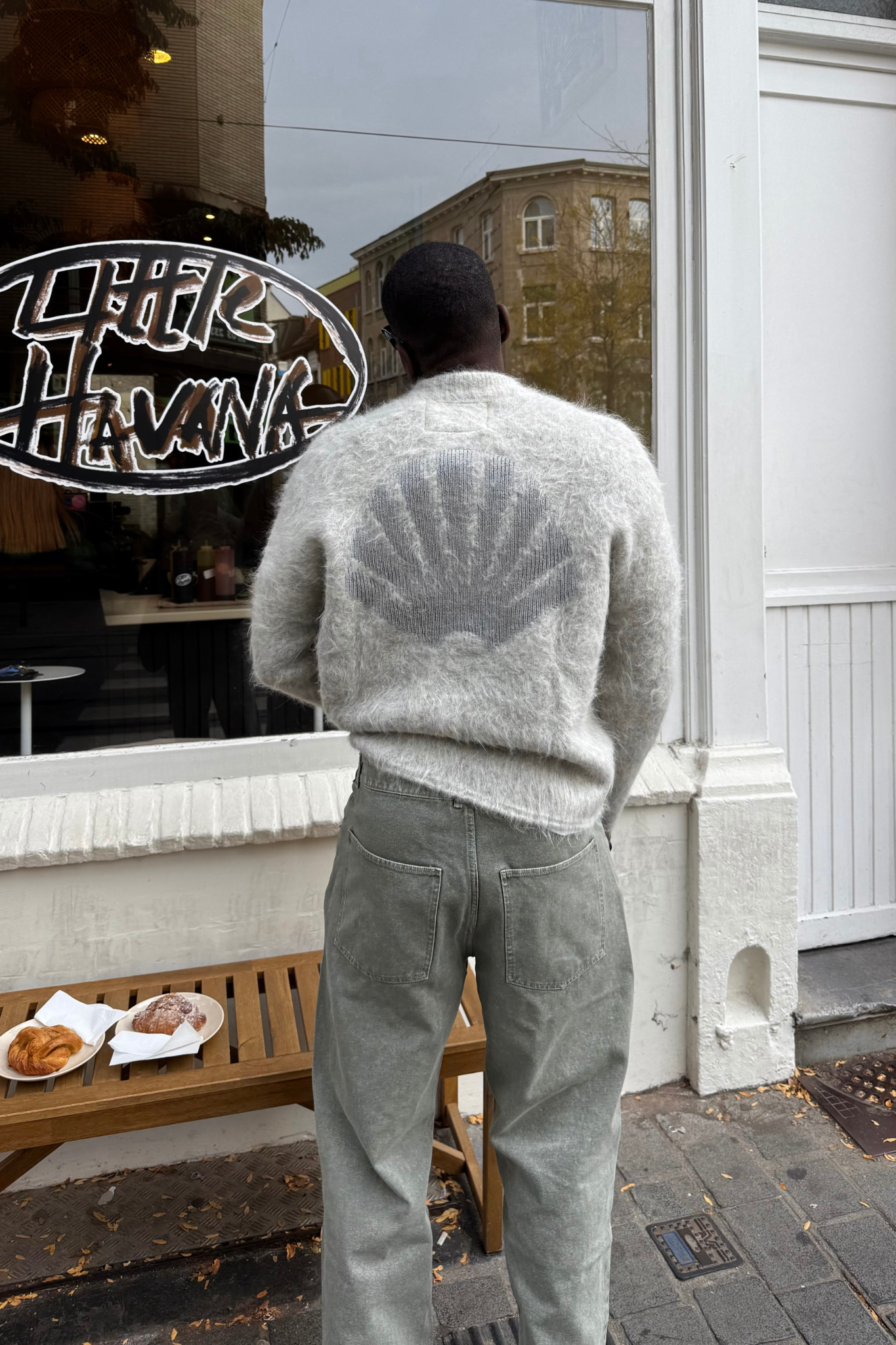 ALPACA BLEND CREWNECK - GREY