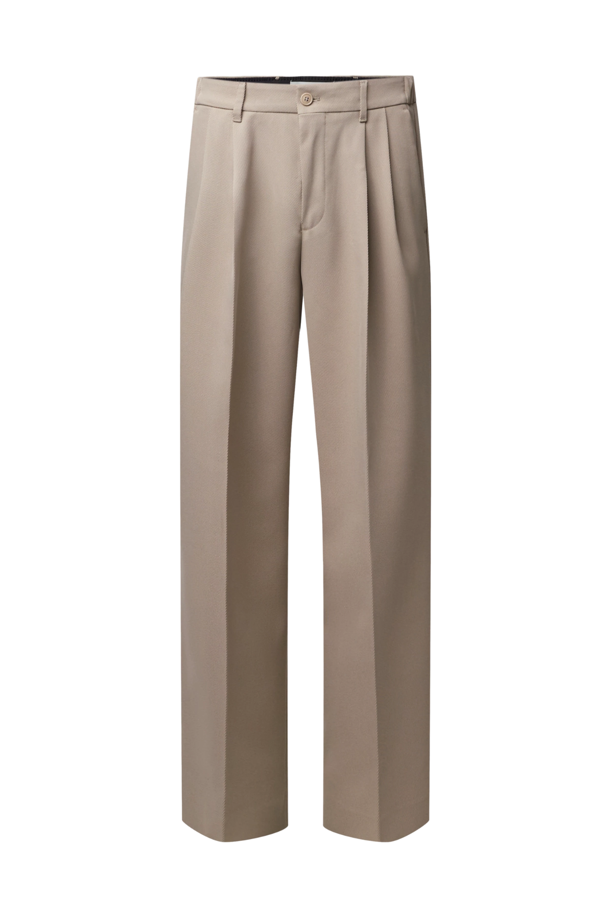 LEEK WIDE TROUSERS - GREIGE