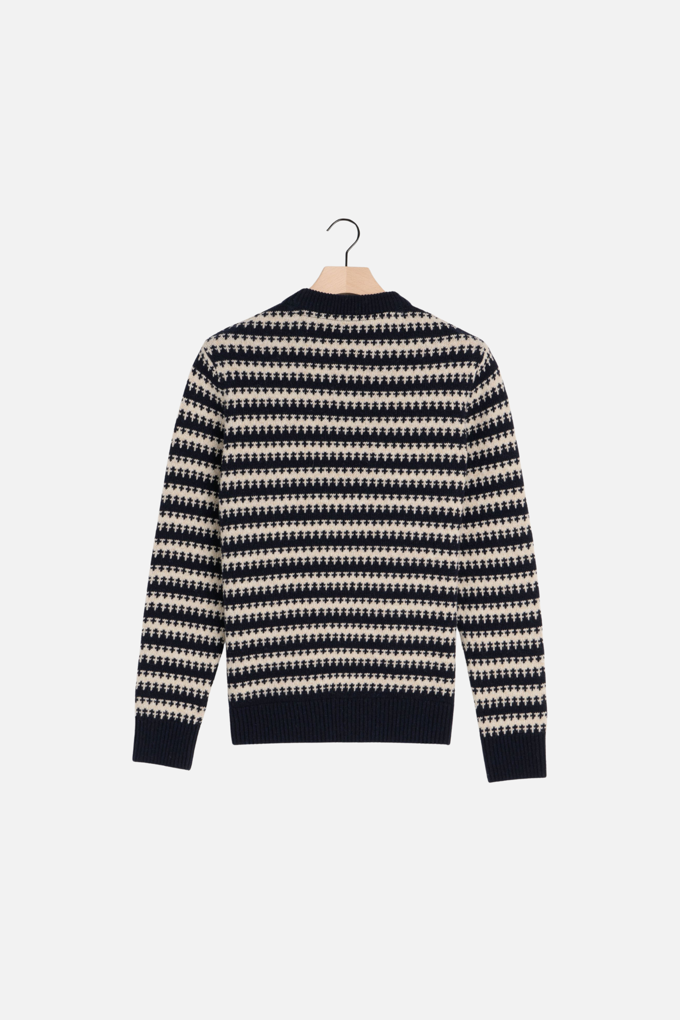 BRAM CREWNECK SWEATER - CRYSTAL BEIGE GRAY