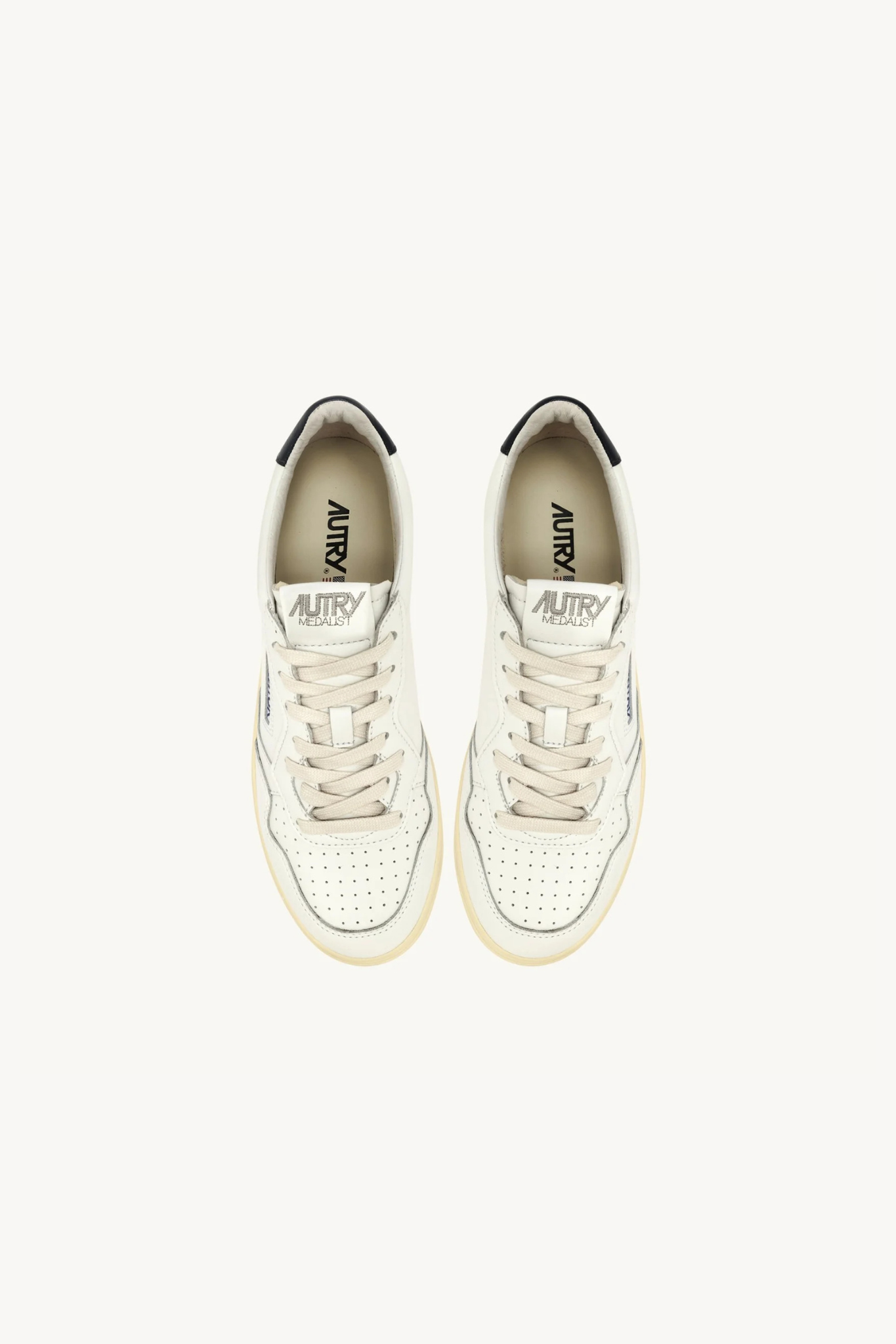 AULW-LL12 - MEDALIST LOW WOMEN SNEAKERS - LEATHER/LEAT WHT/SPACE
