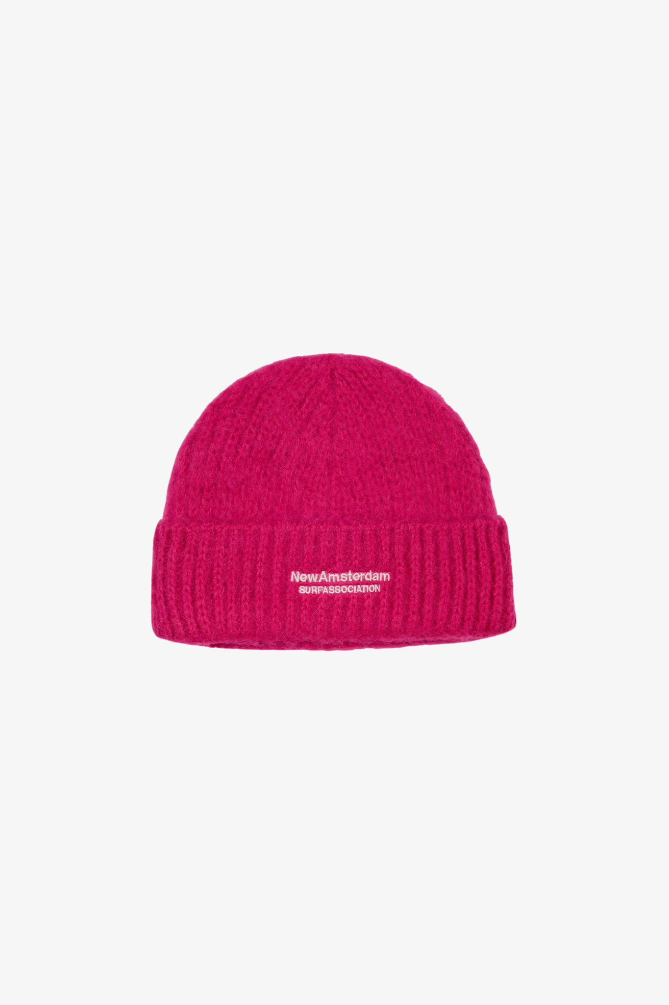 FUZZY LOGO BEANIE - MAGENTA