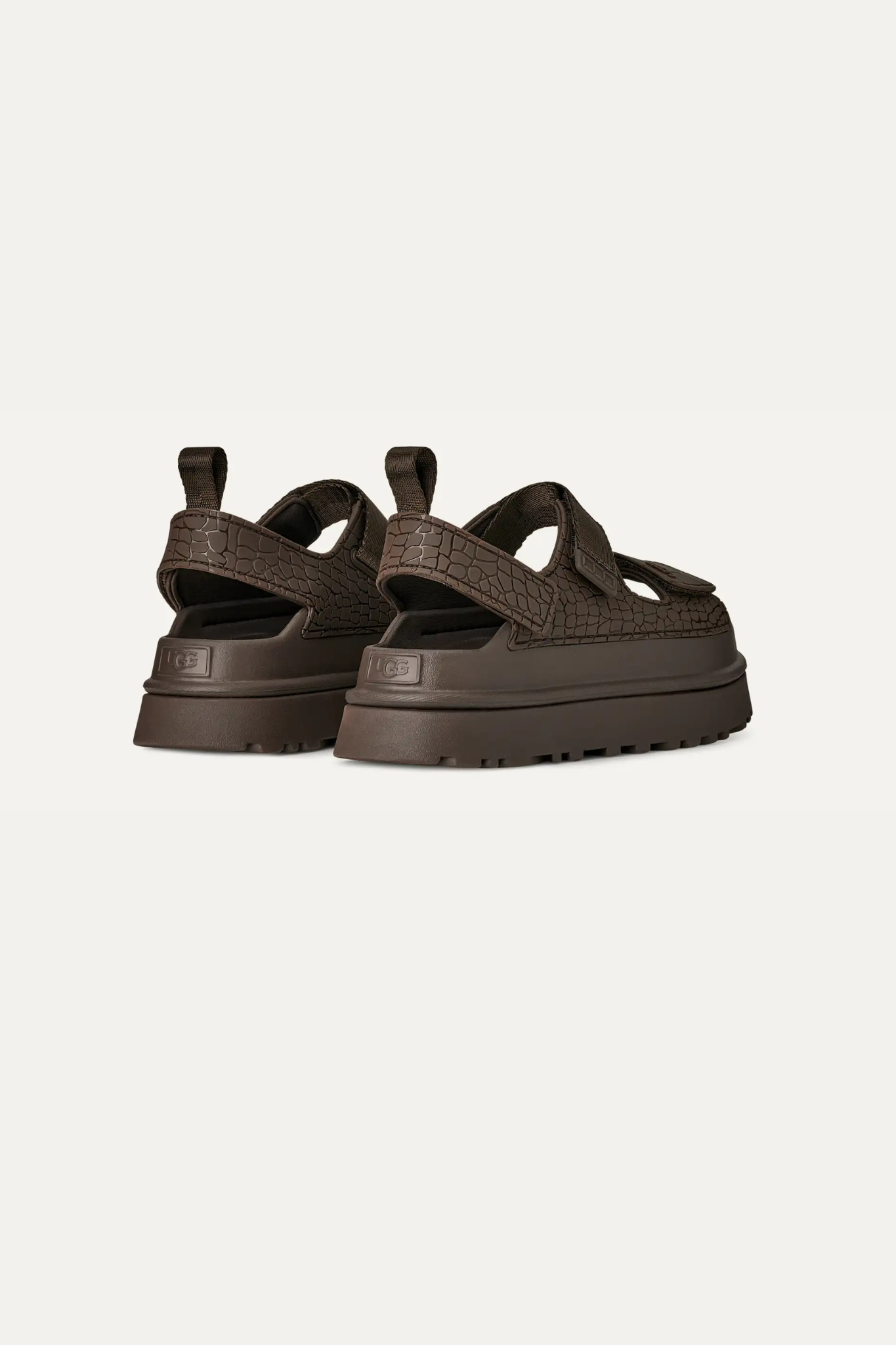 GOLDENGLOW EMBOSSED WOMEN SHOES - DENSE SMOKE