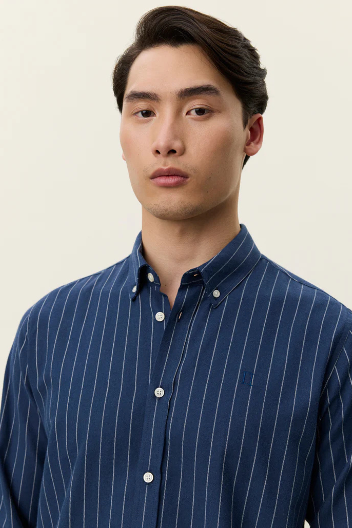 DESERT REG STRIPE SHIRT - DARK NAVY
