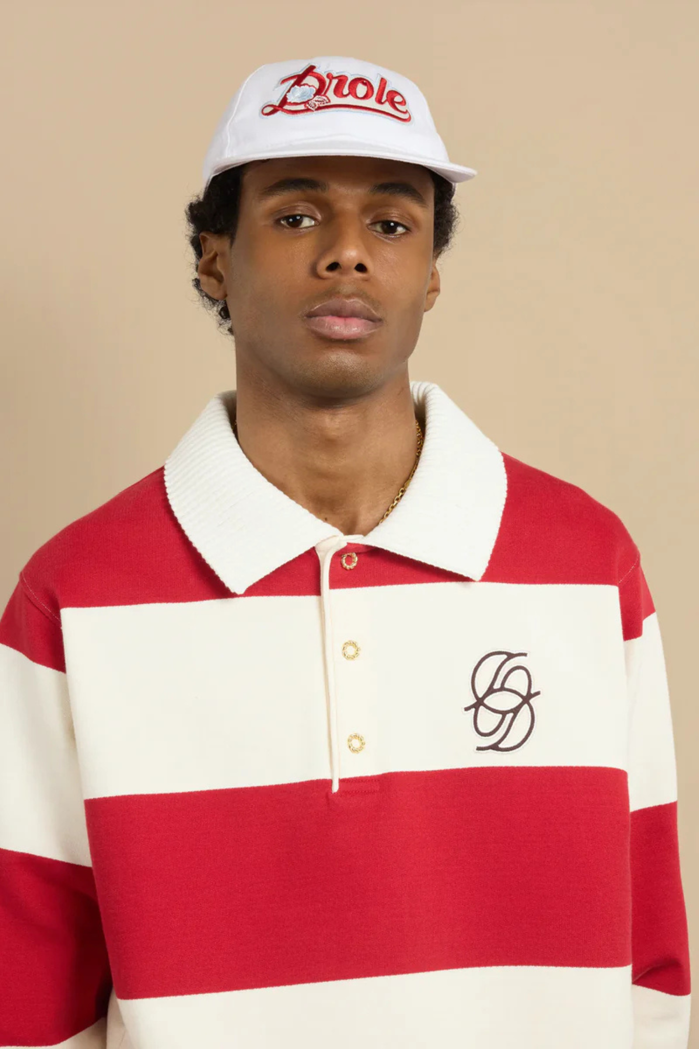 LE POLO RAYURE - RED