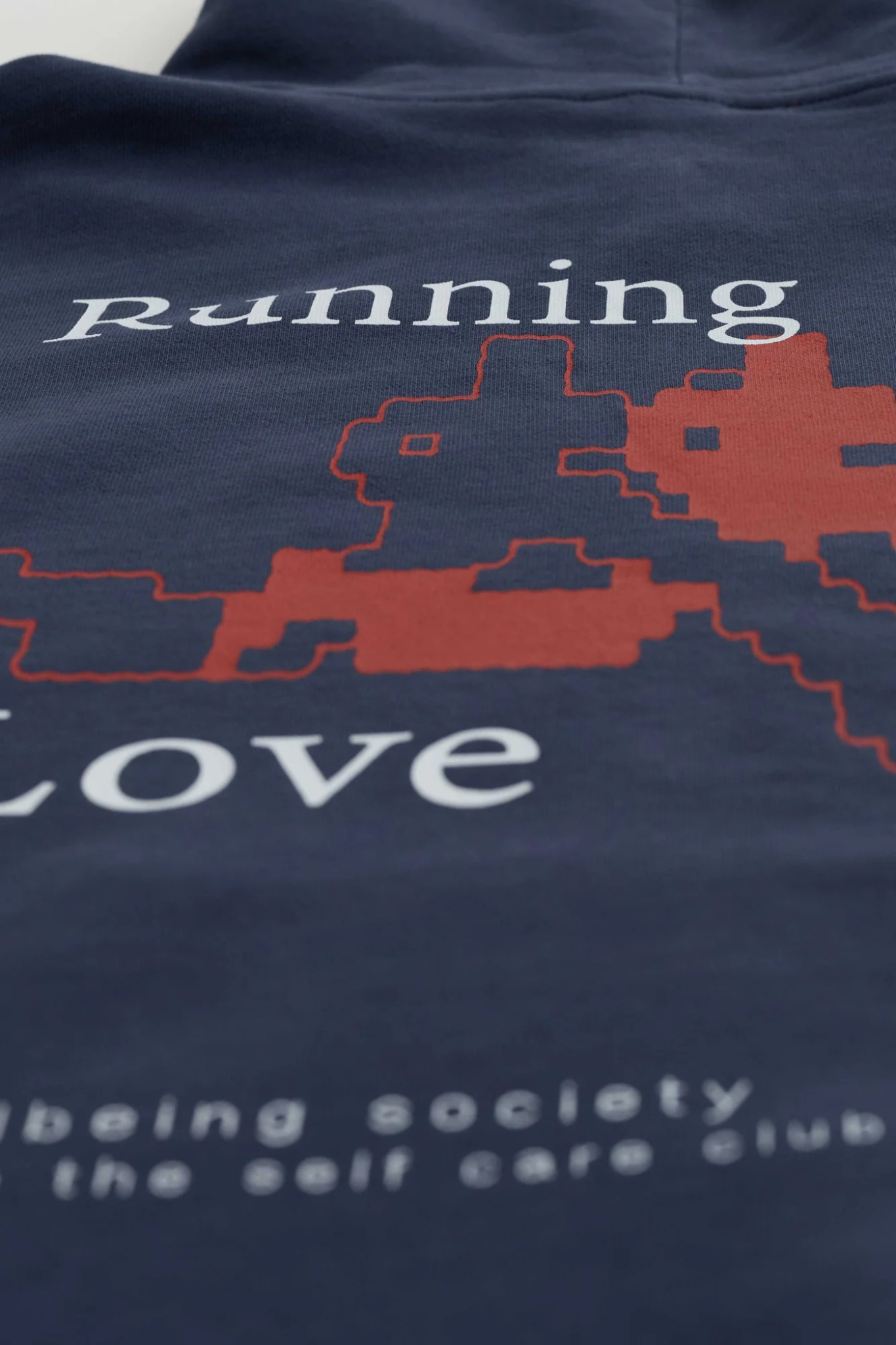 RUNNING ON LOVE HOODIE - NAVY