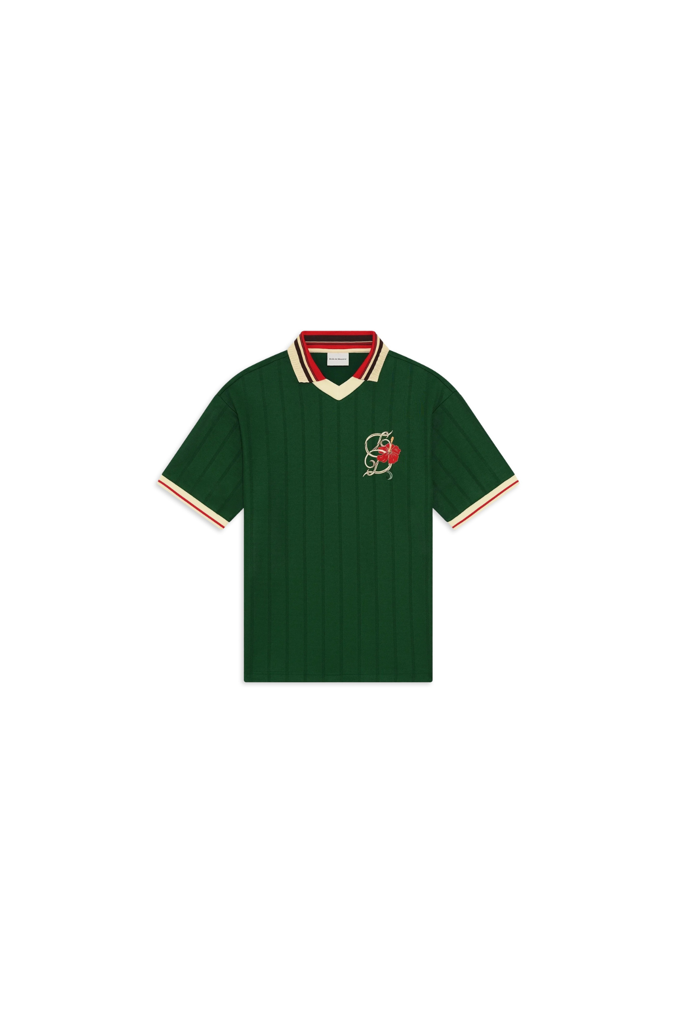 D HIBISCUS POLO - DARK GREEN