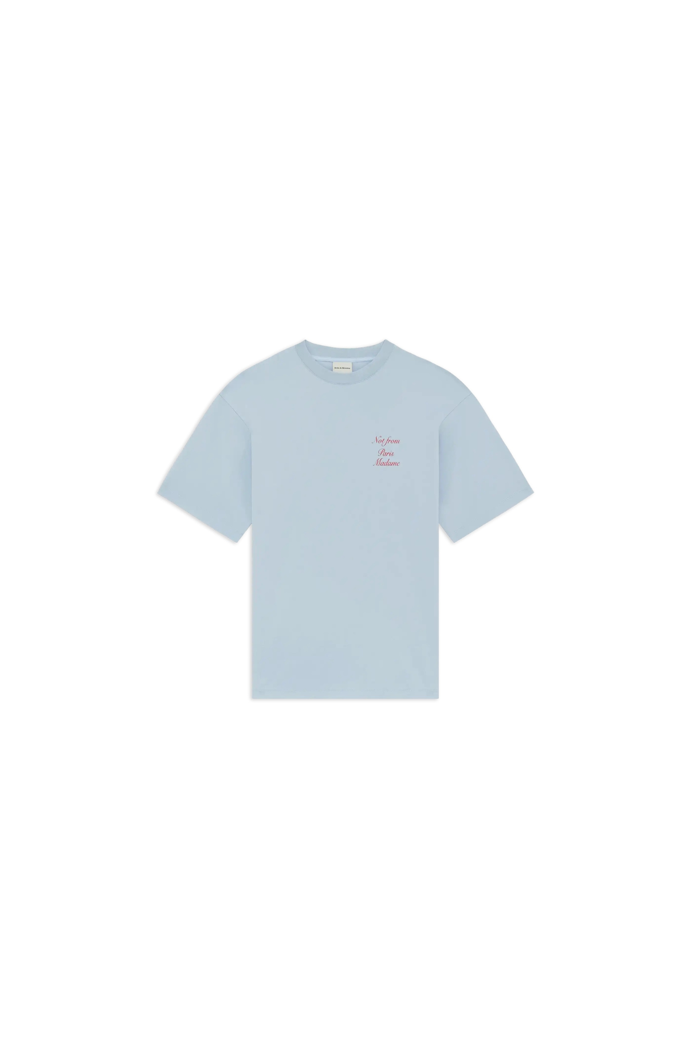 LE T-SHIRT SLOGAN CALLIGRAPHY - LIGHT BLUE