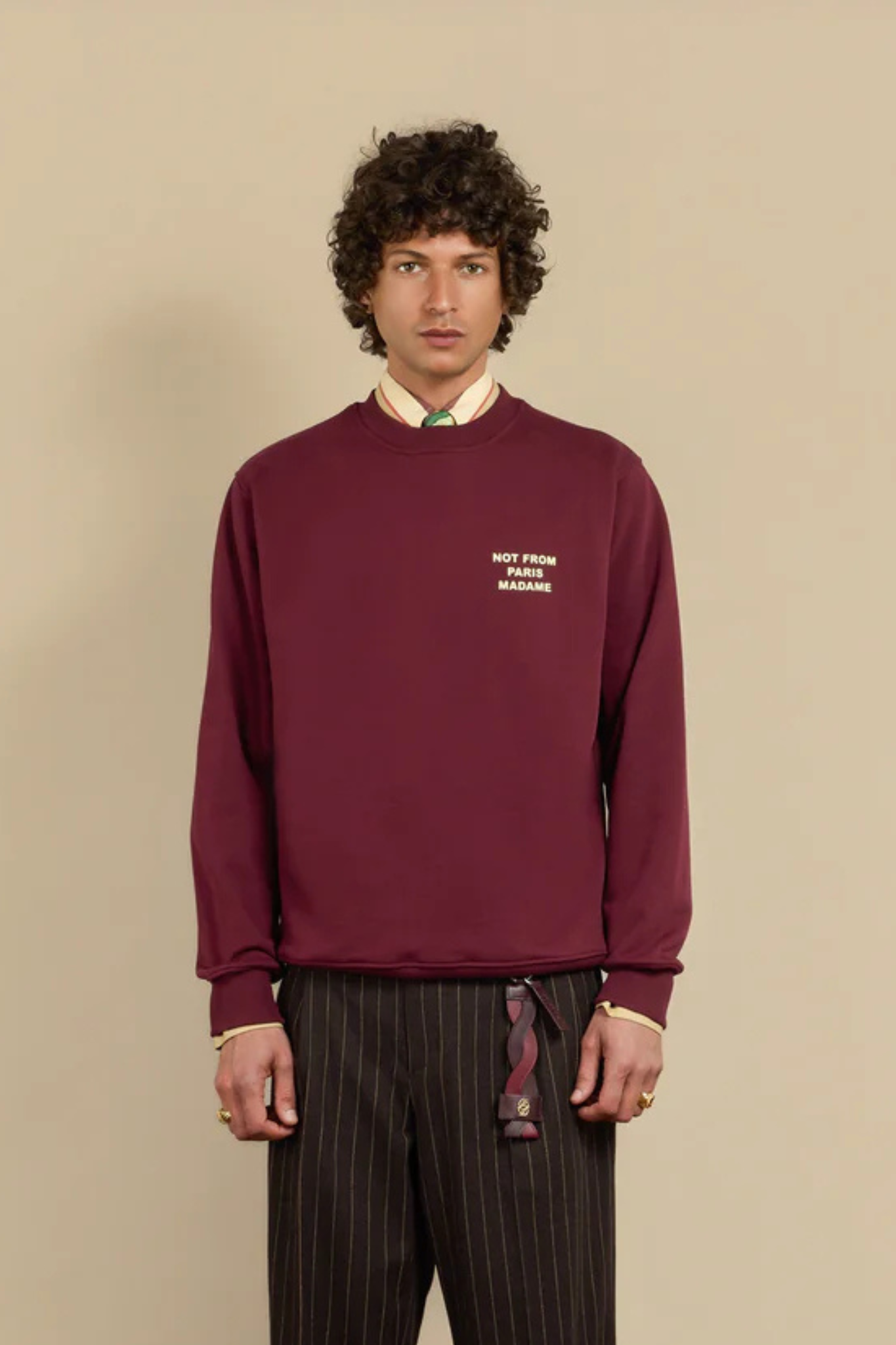 LE SWEATSHIRT SLOGAN - WINE