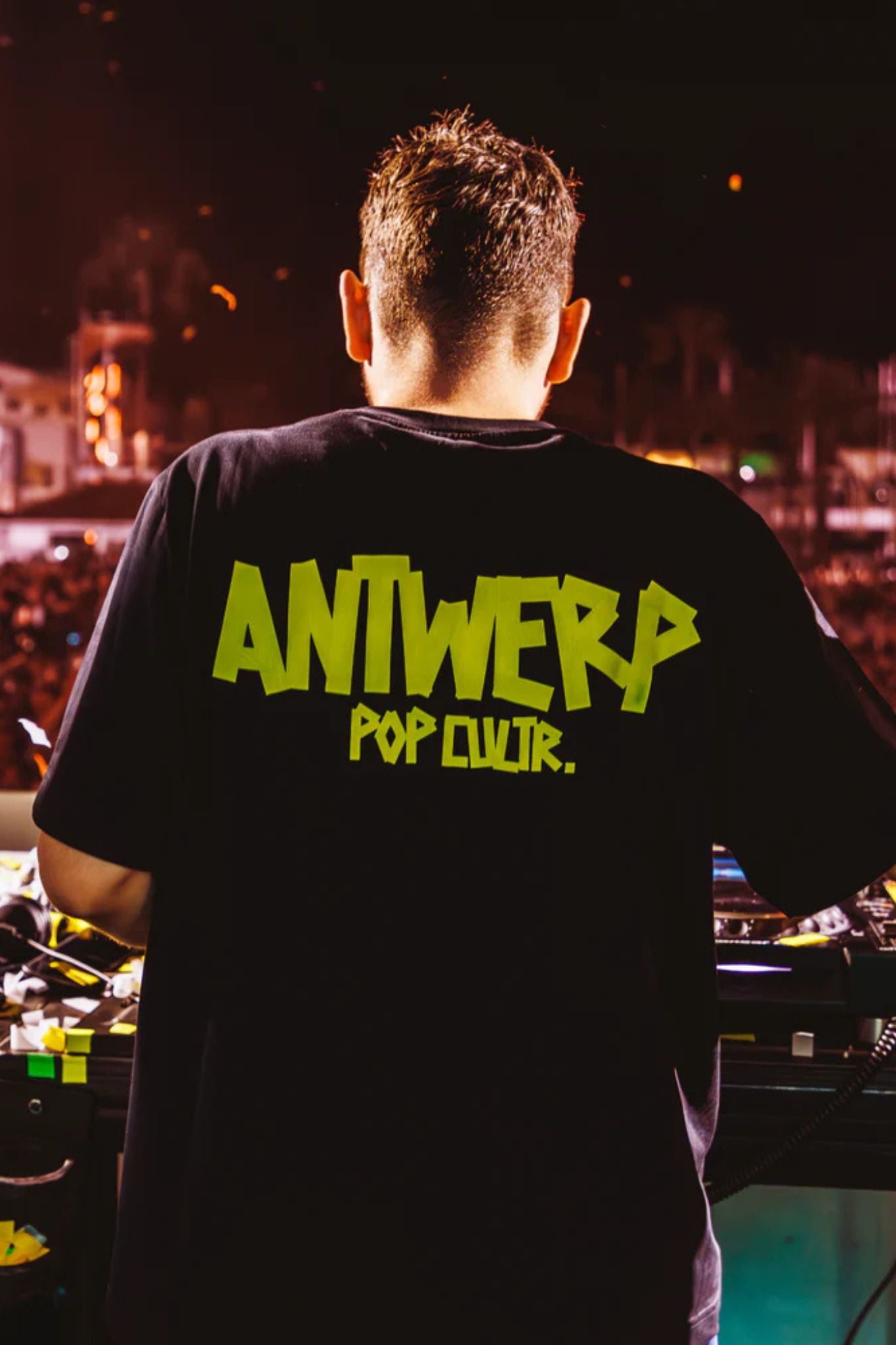 ANTWERP TAPE T-SHIRT - BLACK