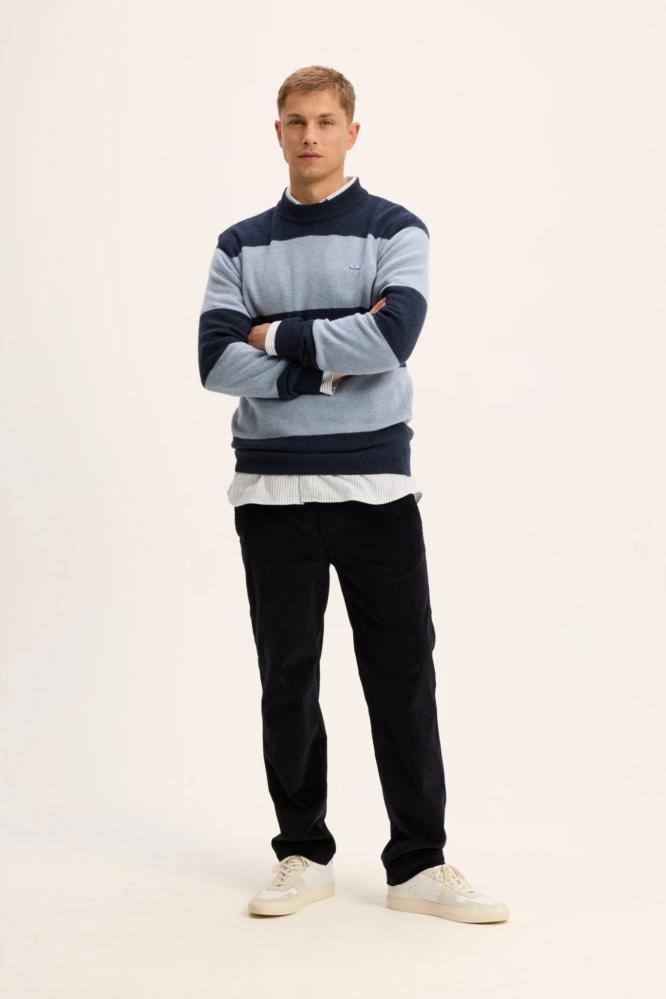 KYLO BOLD STRIPED KNIT - BLUE