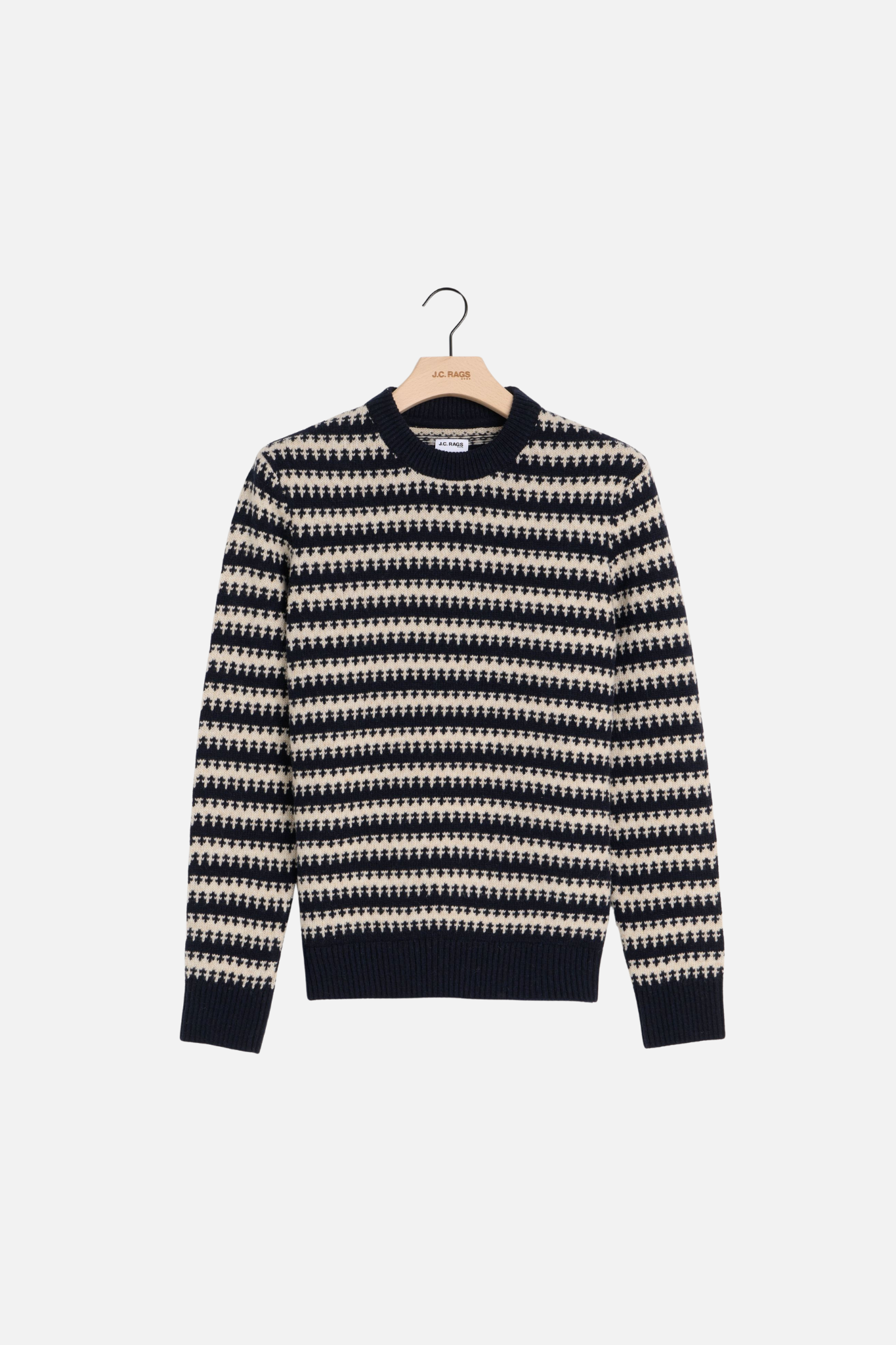 BRAM CREWNECK SWEATER - CRYSTAL BEIGE GRAY