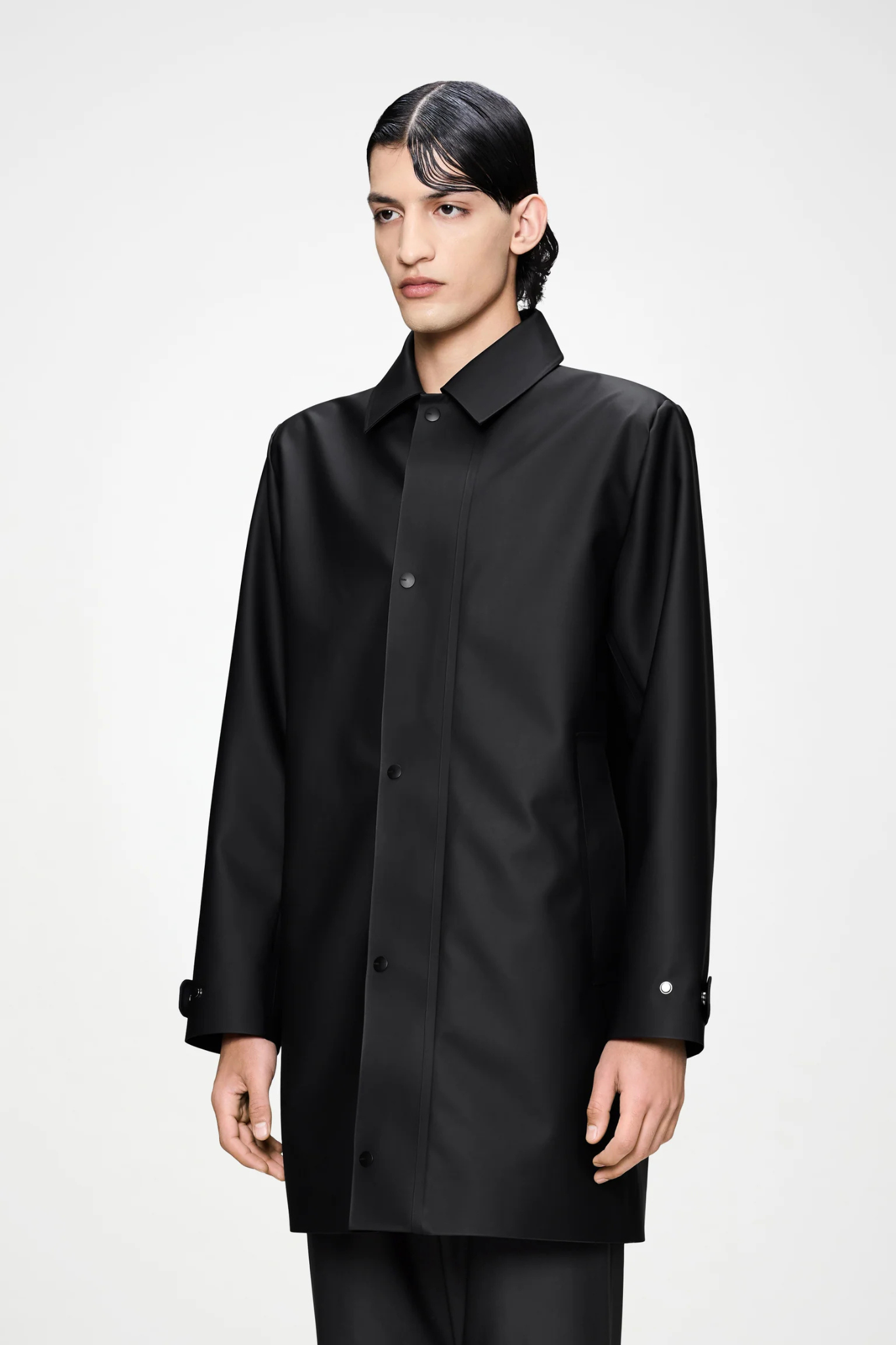 NARA LONG JACKET - BLACK