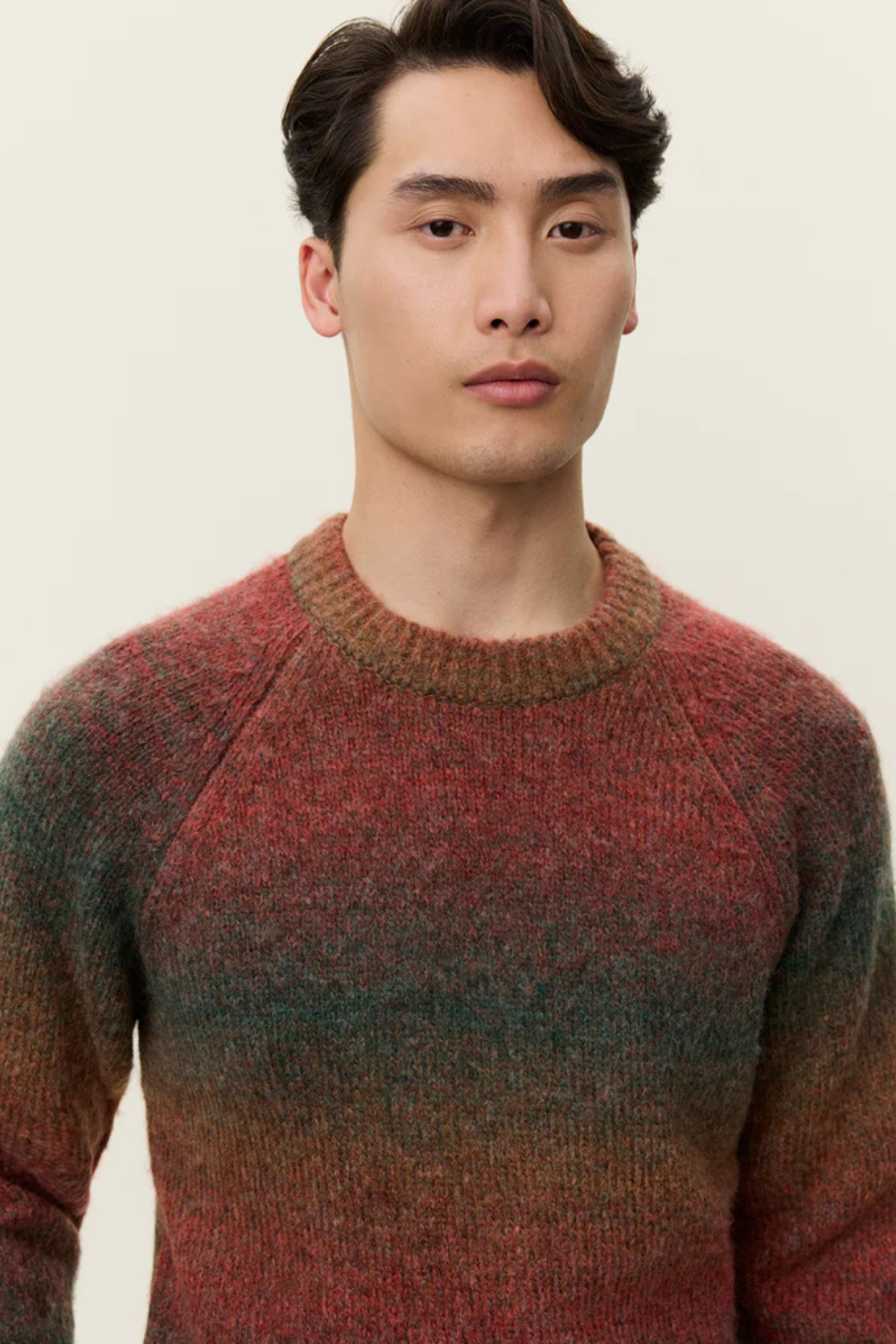 BRAD GRADIENT KNIT JUMPER - DARK CLAY ORANGE