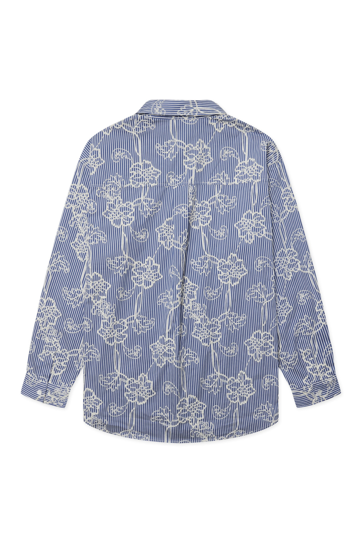 BROOKS EMB SHIRT - BLUE/WHITE