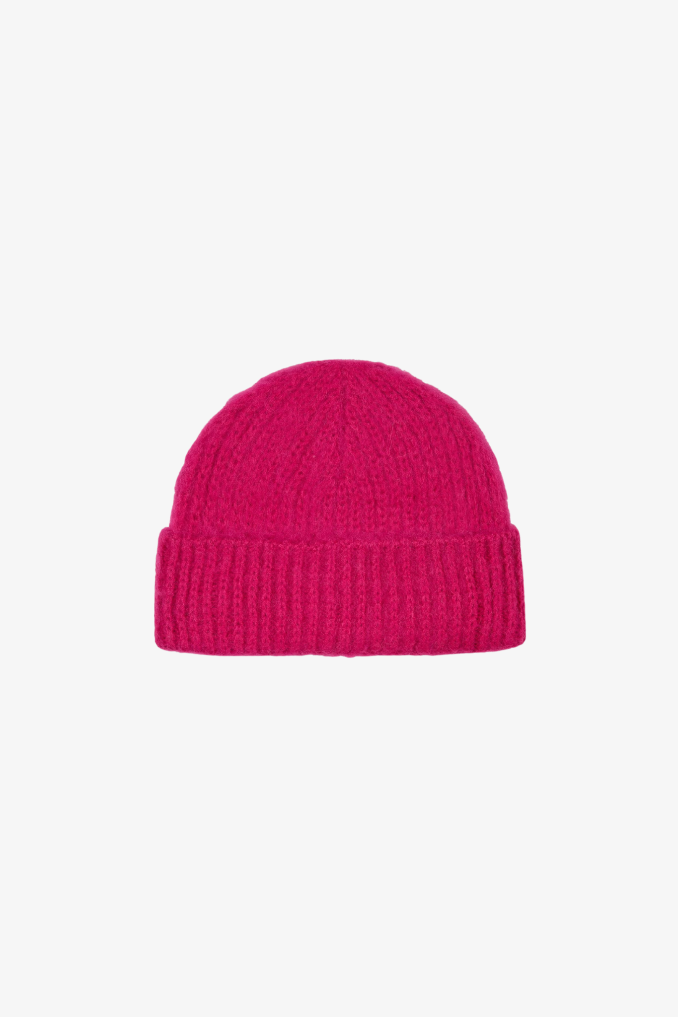 FUZZY LOGO BEANIE - MAGENTA