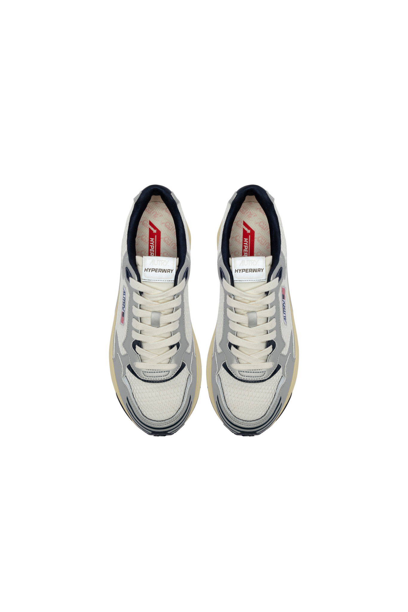 HYLW-MV04 - HYPERWAY LOW WOMEN SNEAKERS - MESH/MIR SILV/SPBLU