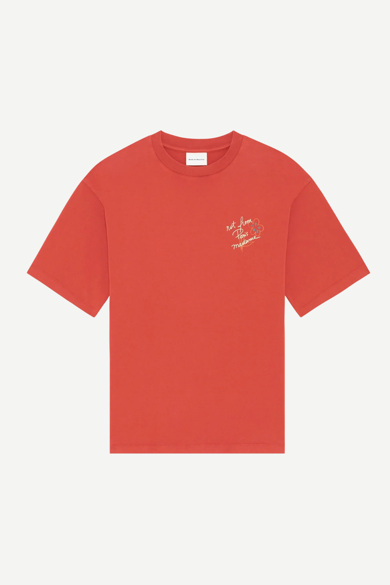 ESQUISSE SLOGAN T-SHIRT - BRICK